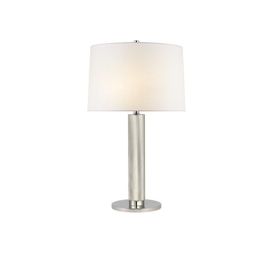 null - Barrett Knurled Table Lamp Polished Nickel