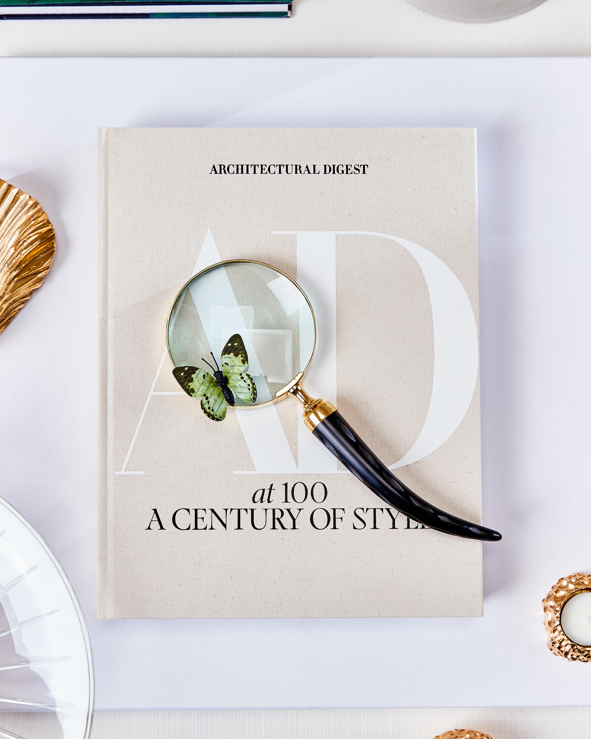 Horn-suurennuslasi musta