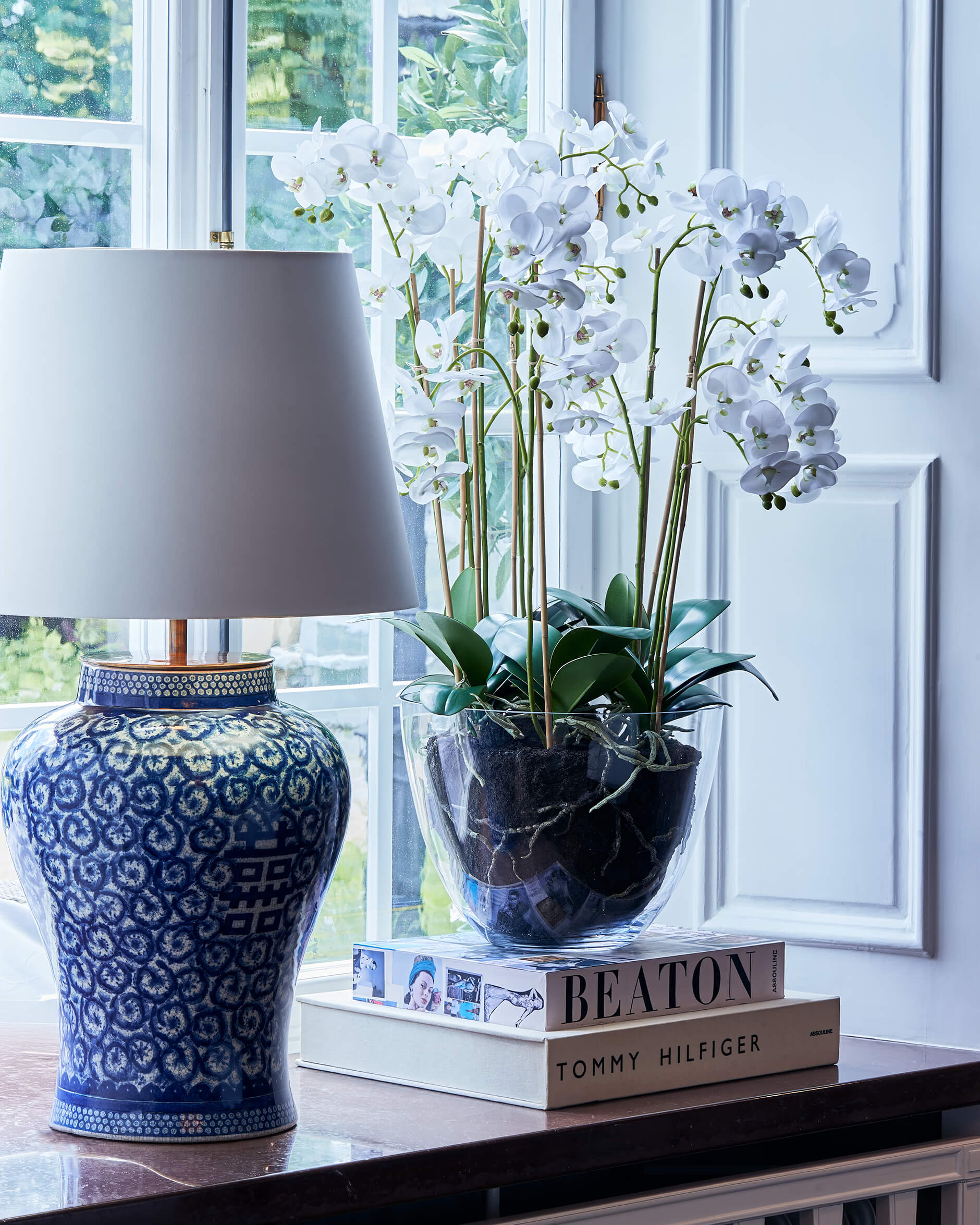 Orchidee Topfpflanze weiß