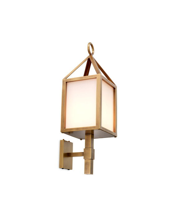 Riserva vägglampa antik mässing