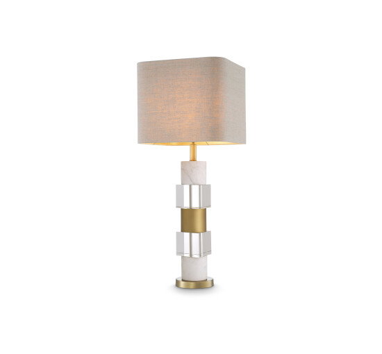 Cullingham bordlampe white marble