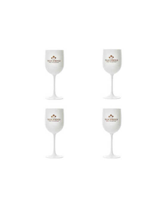Palm Springs vinglas vit 4-pack
