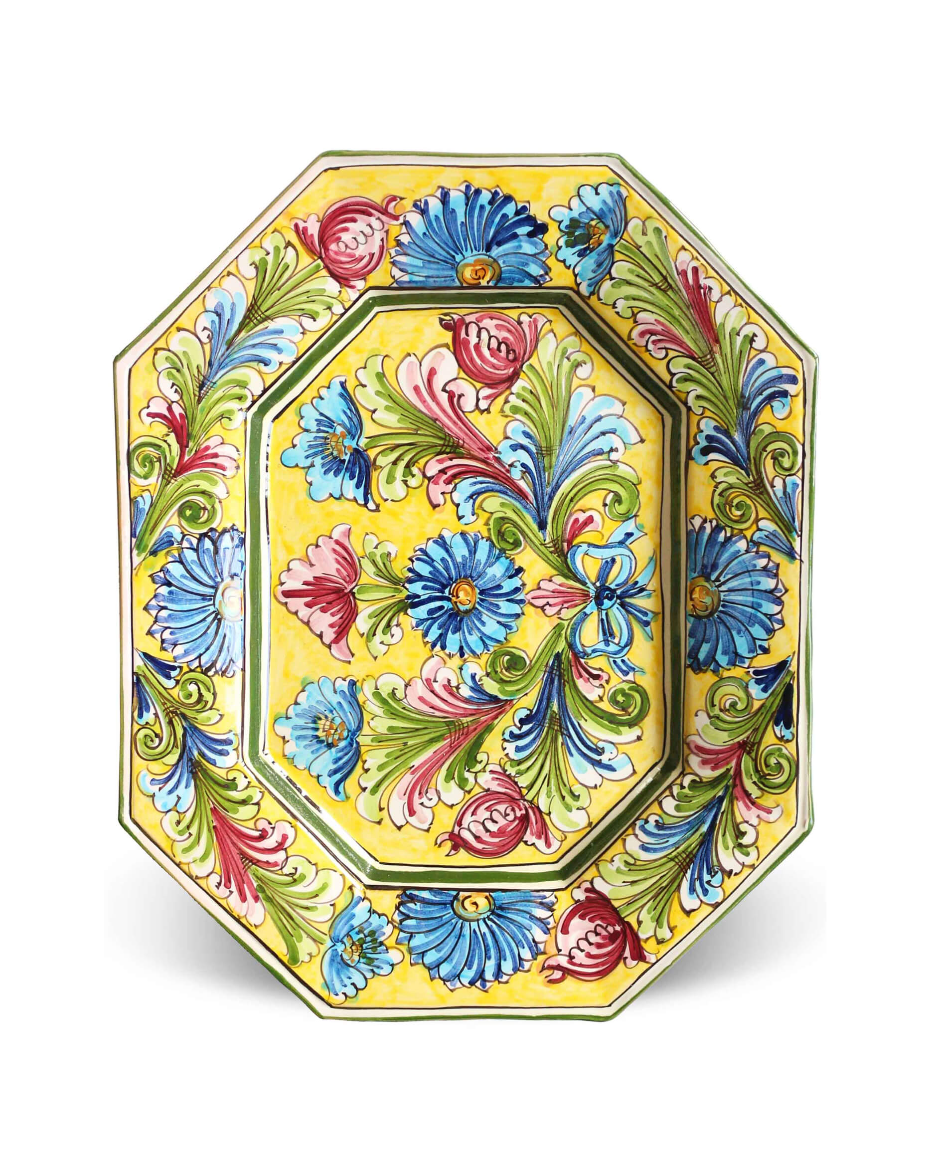 Rosolini serveringsfat gul