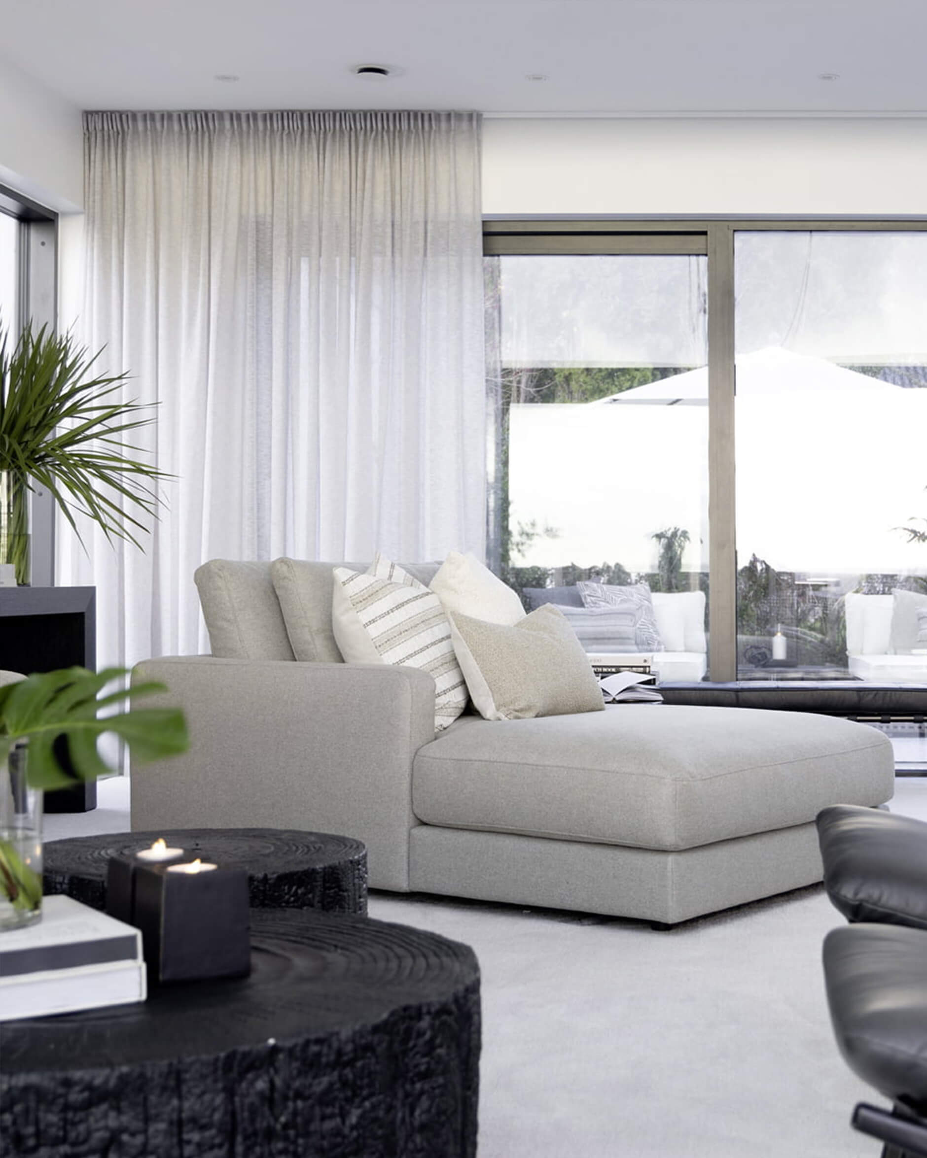 Nomad multi stripe tyynynpäälliset natural OUTLET