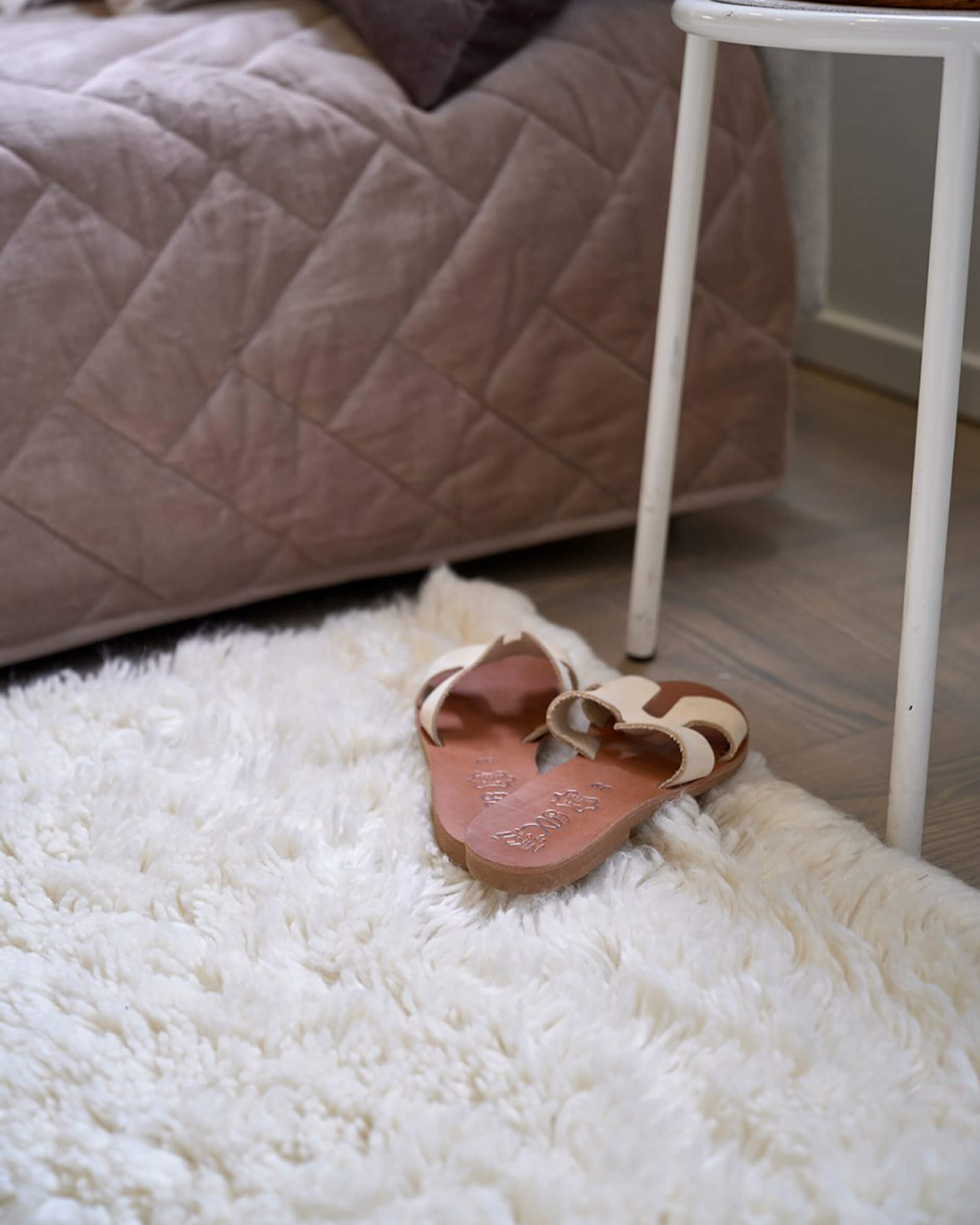 Cloudy gångmatta naturvit