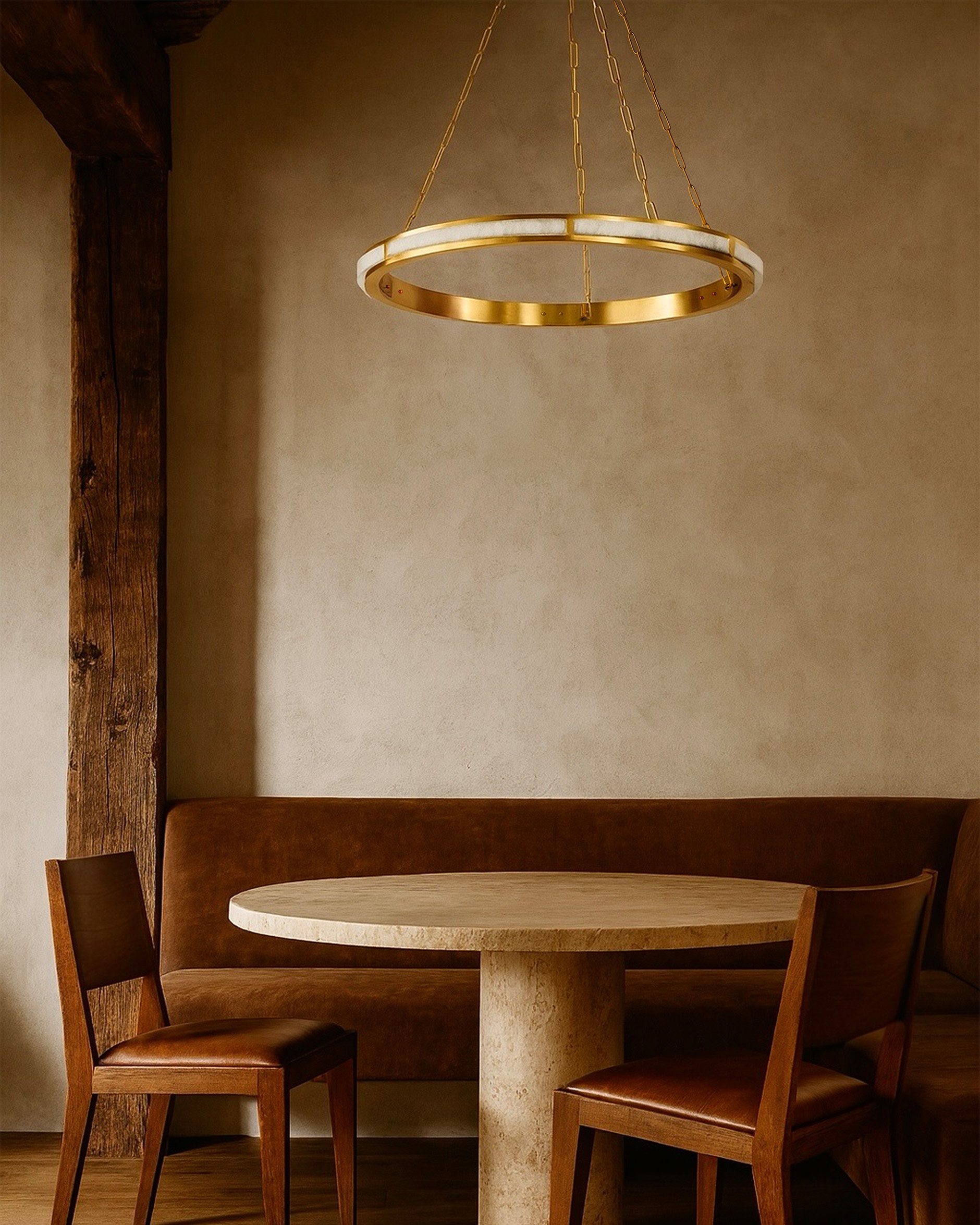 Wingate Chandelier Aged Brass