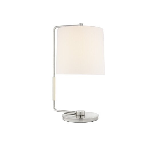 Soft Silver - Swing Table Lamp Soft Brass/Linen