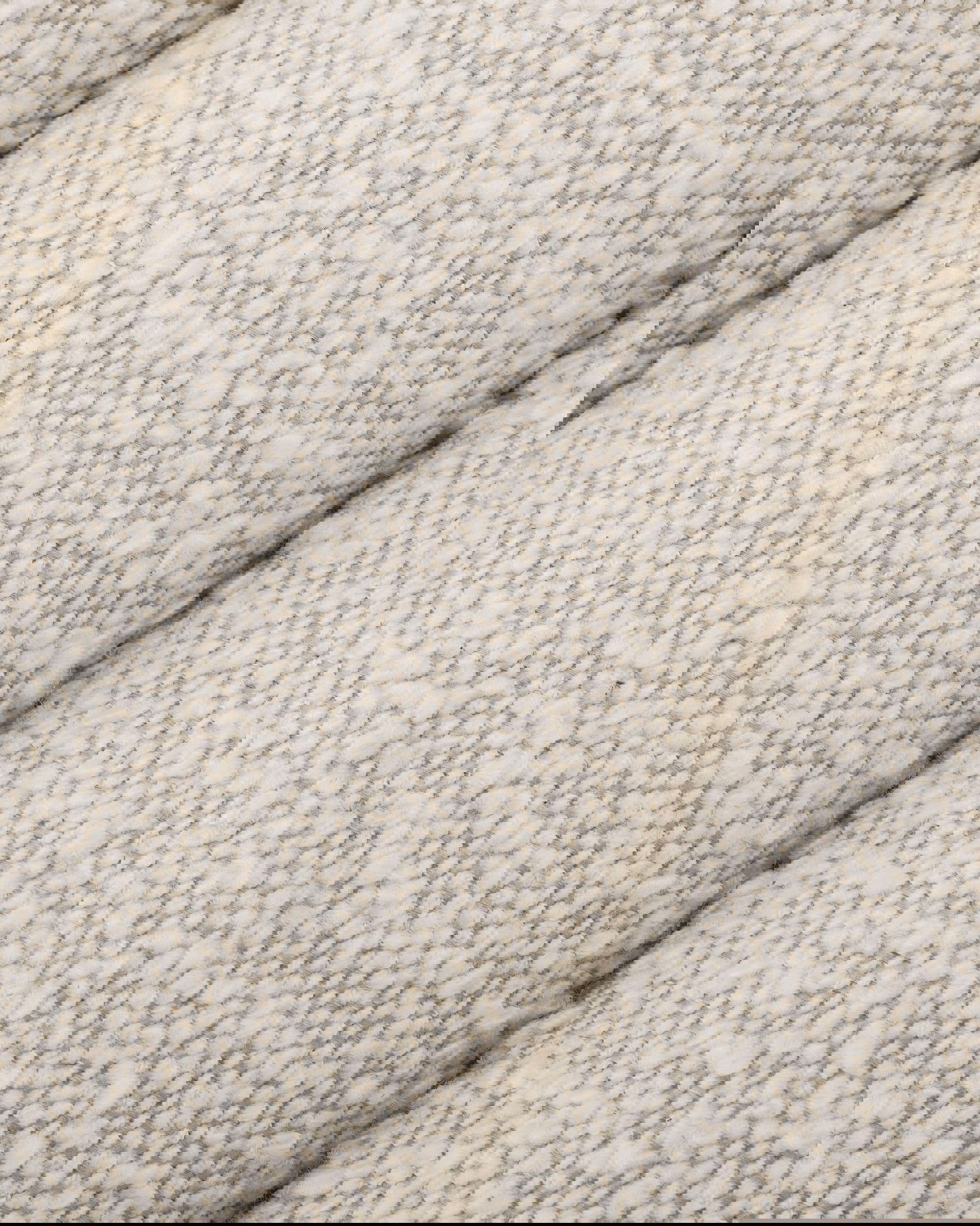 Bente fotpall bouclé cream