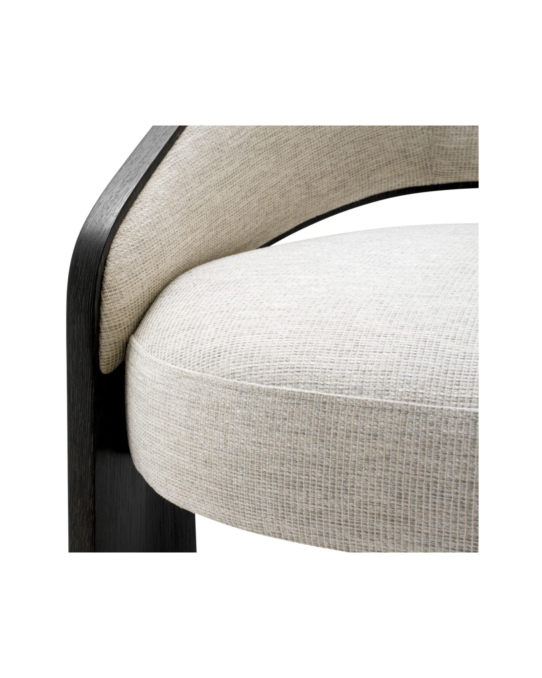 Zephira Fauteuil Donkergrijs Eiken