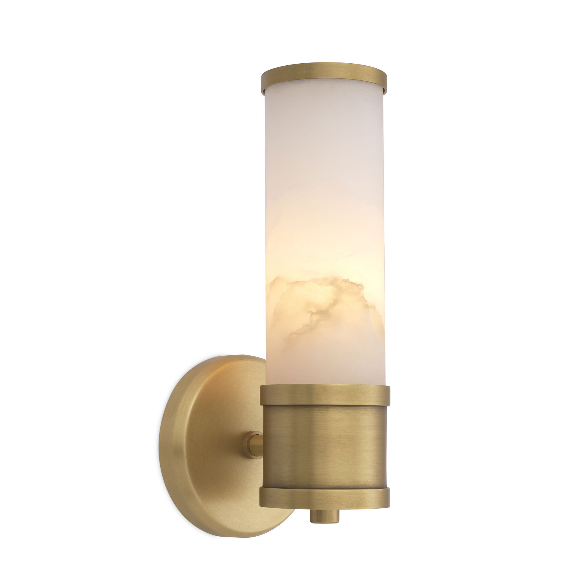 Claridges Single Wall Lamp Antique Brass