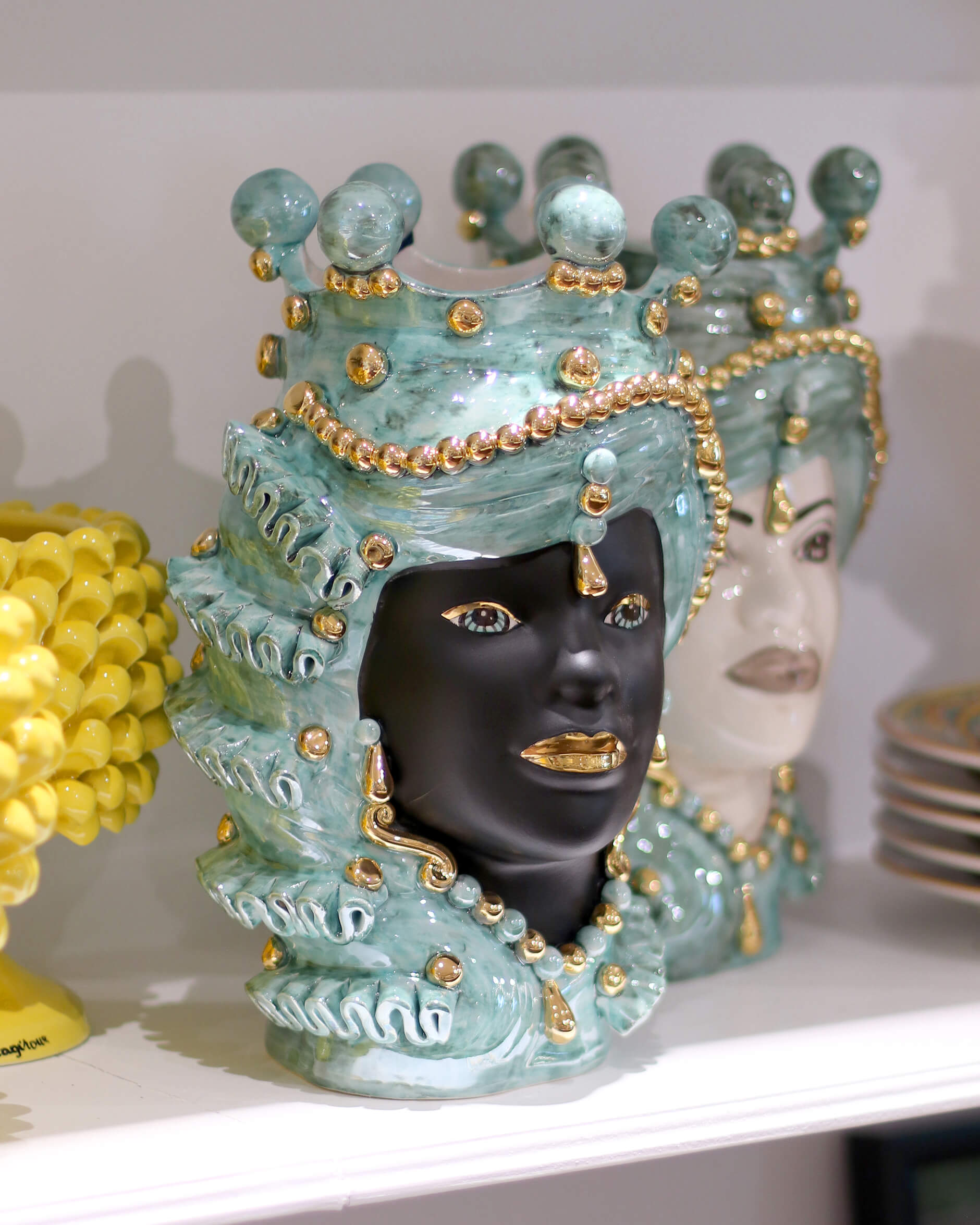 Testa di Moro donna svart/turkos