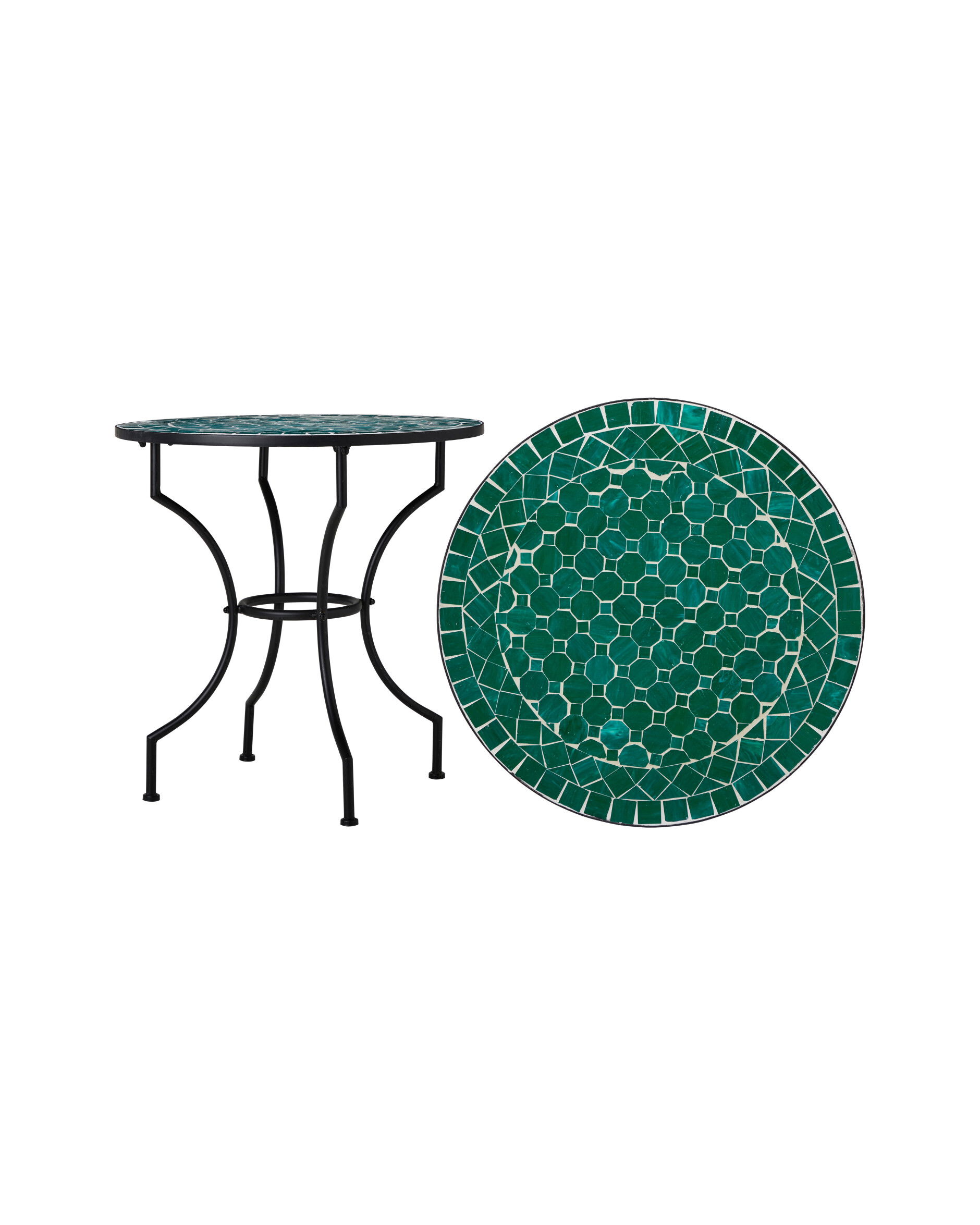 Toscana table green/black