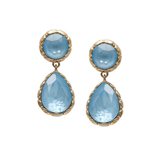 Sky Blue - Victoria Raindrop Earrings Agave