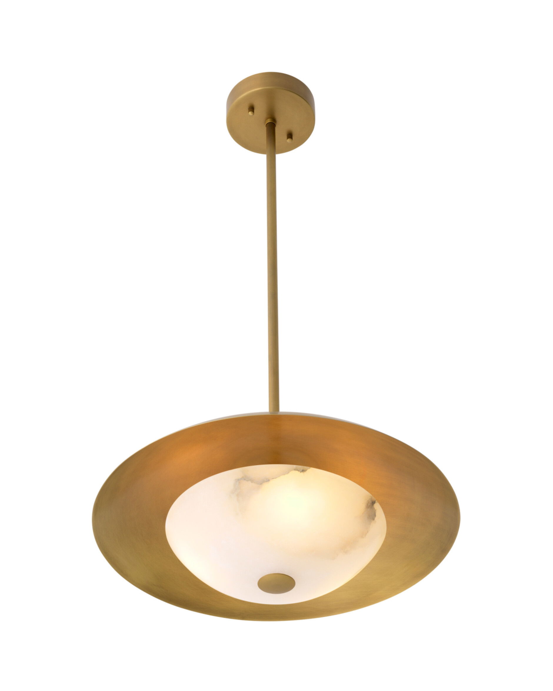 Marcona taklampa antik mässing