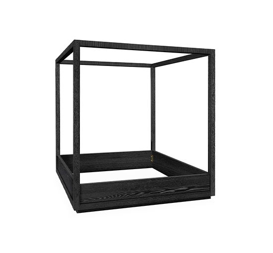 Hunter bed frame black