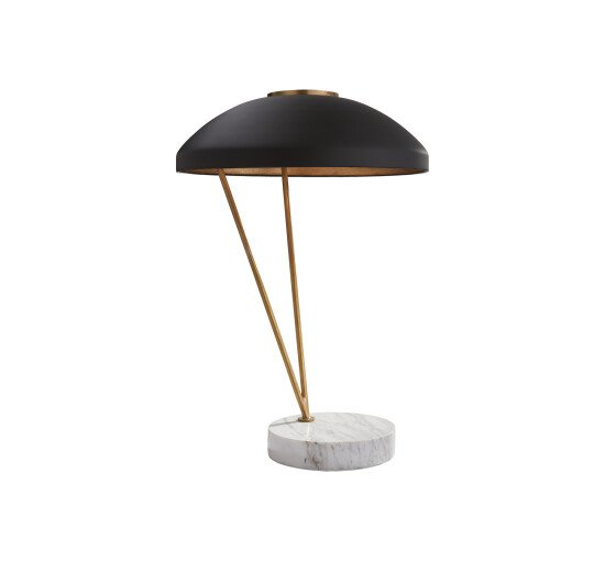 null - Coquette Table Lamp Antique Brass