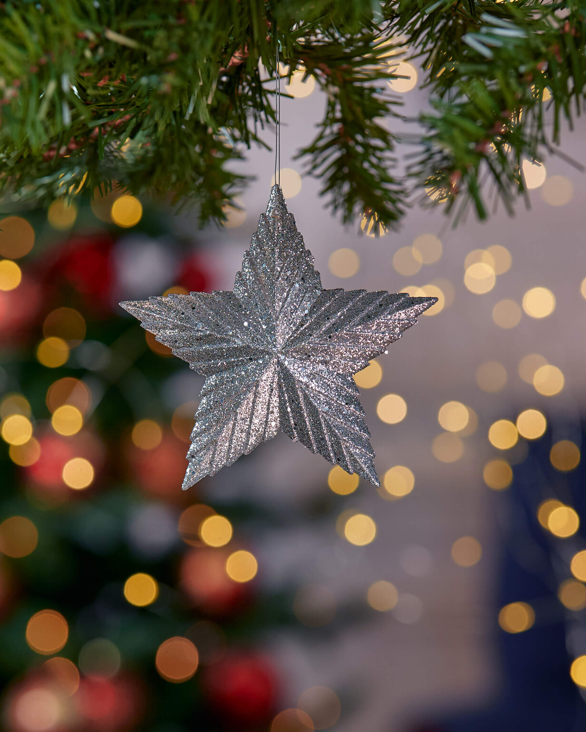 Seraphine Stjärna julgransdekoration silver