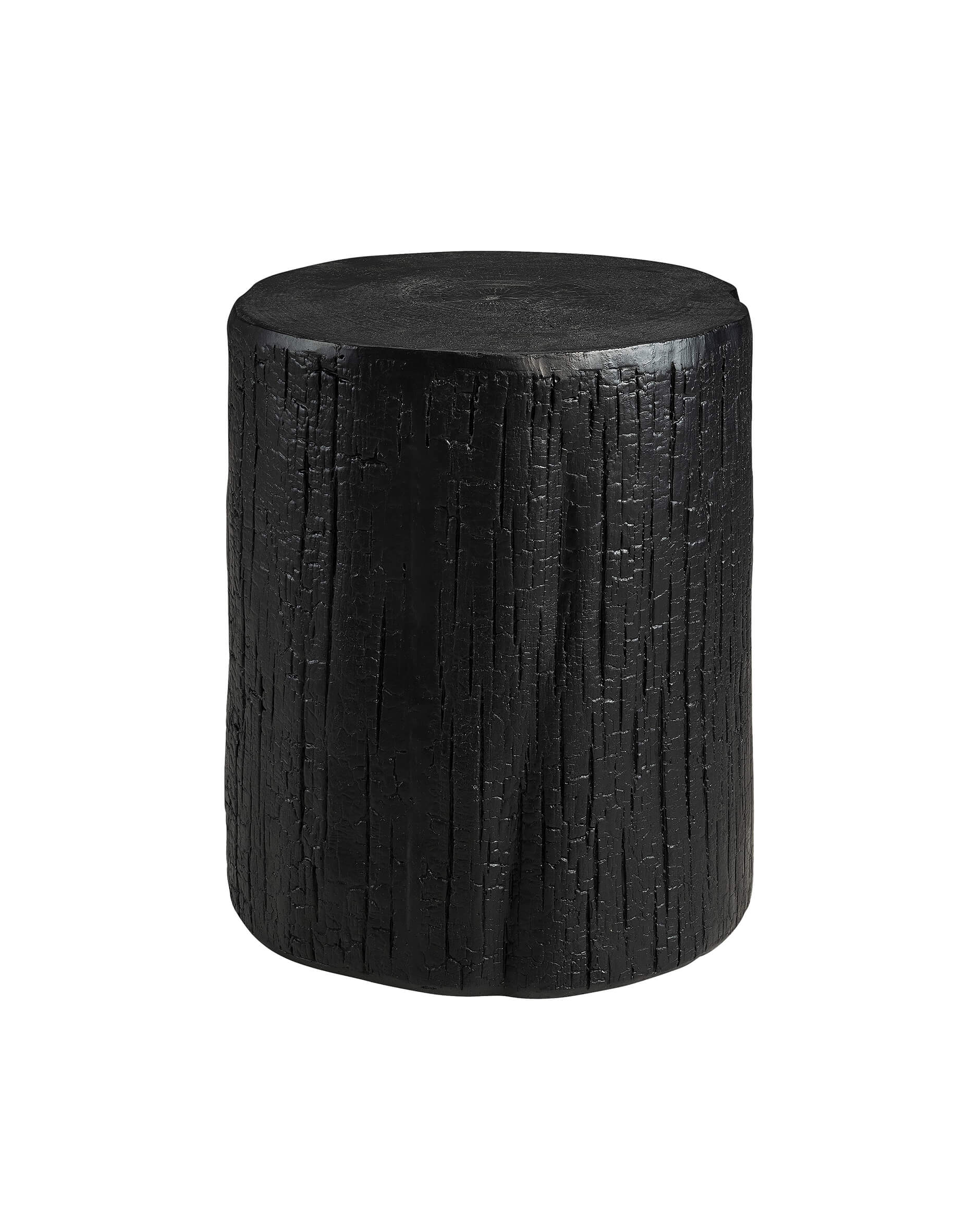 Timber sidobord / pall metal black