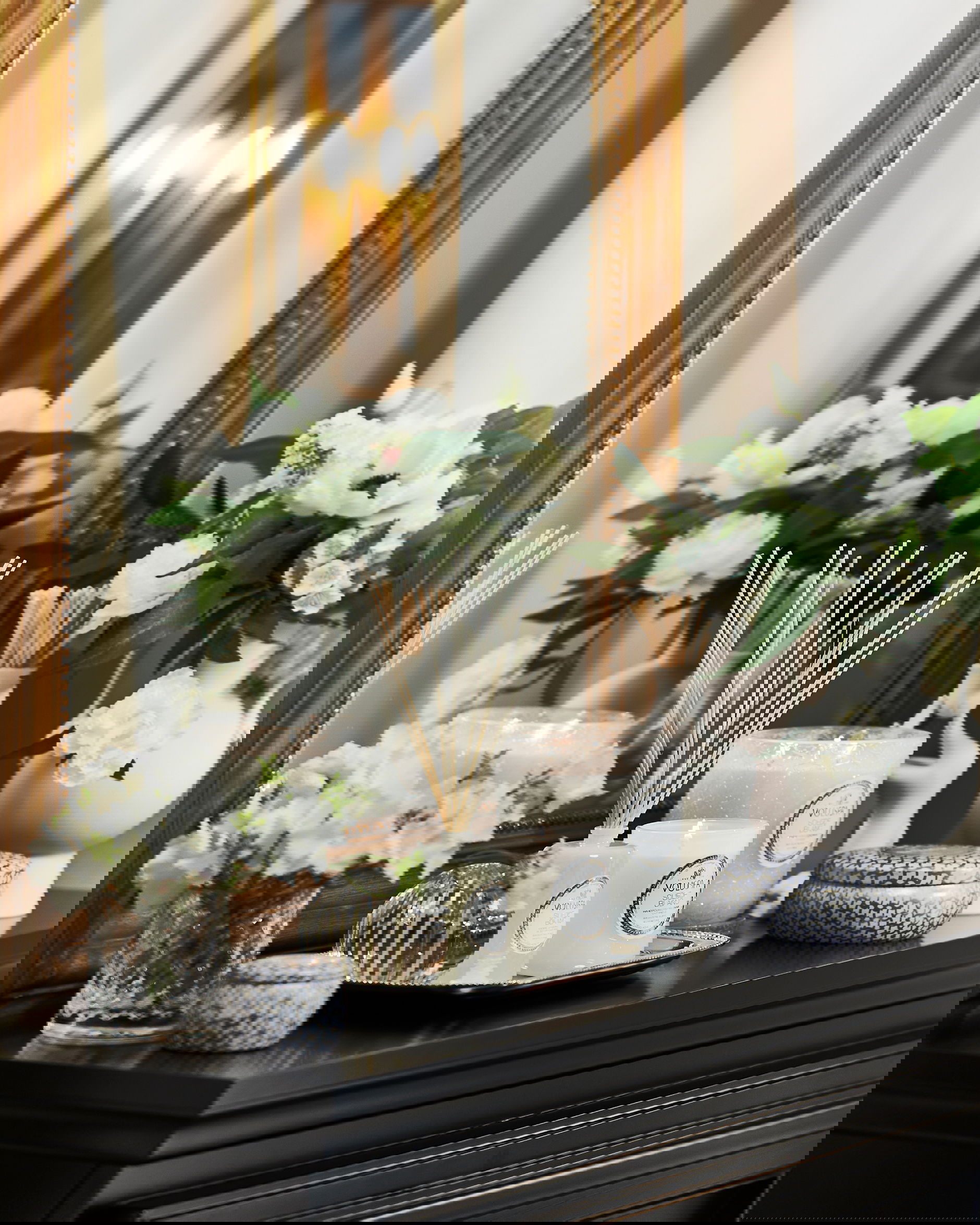 Suede Blanc doftljus 1-wick