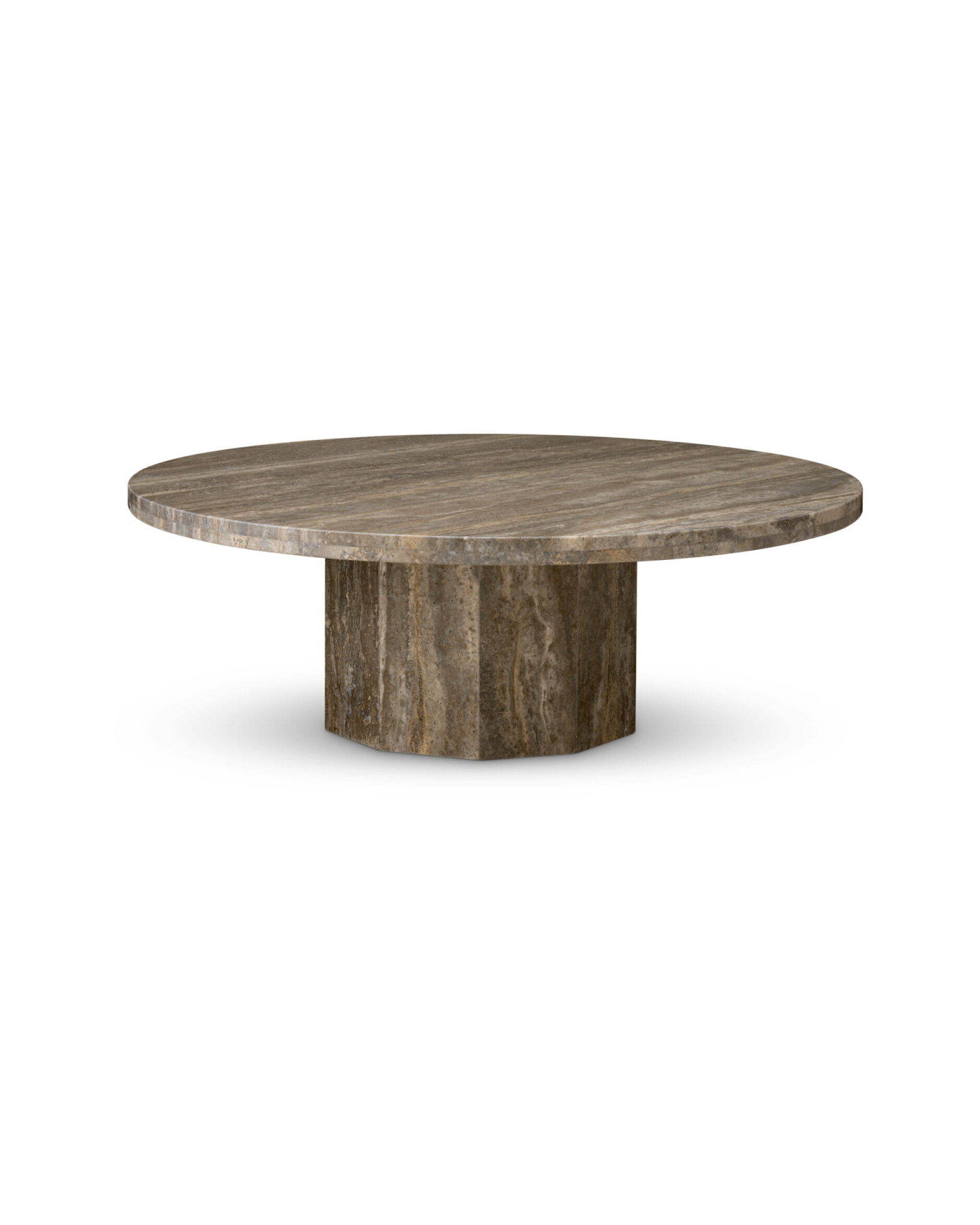 Florence Coffee Table Silver Travertine