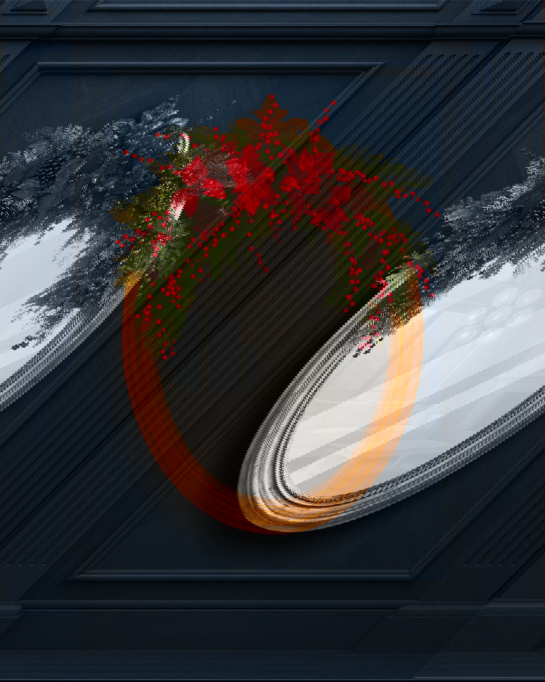 Celeste blomsterdekoration 86cm