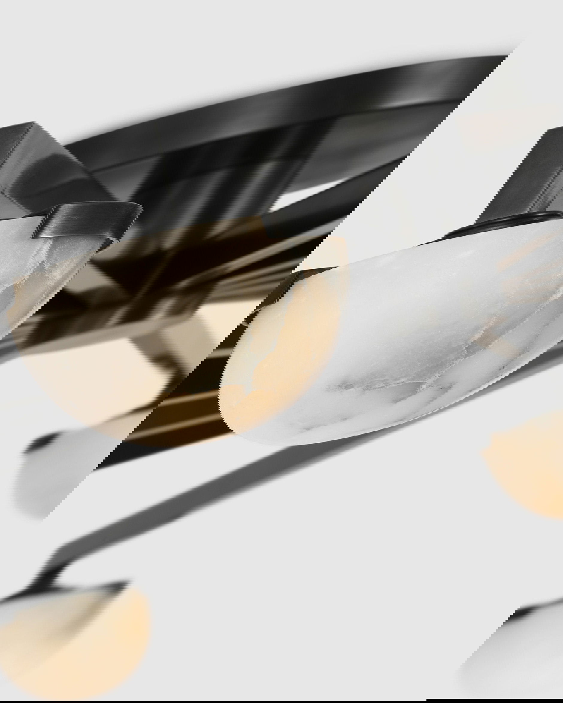 Pedra Grande Staggered Arm Flush Mount Bronze