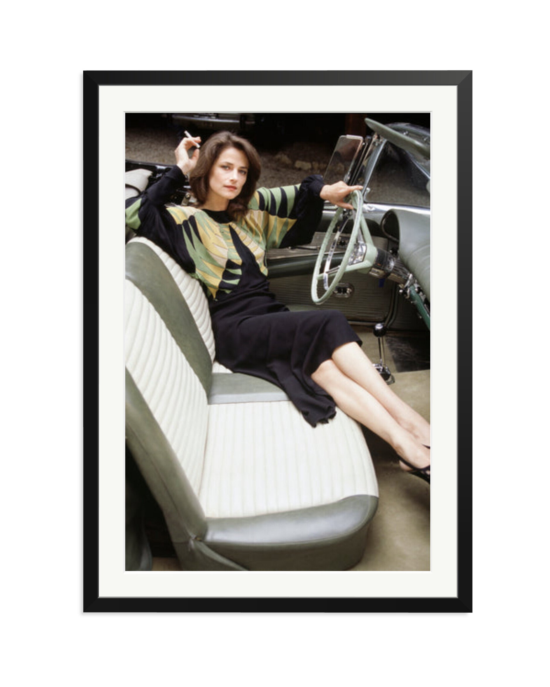 Charlotte Rampling in her Cadillac Black / XXL