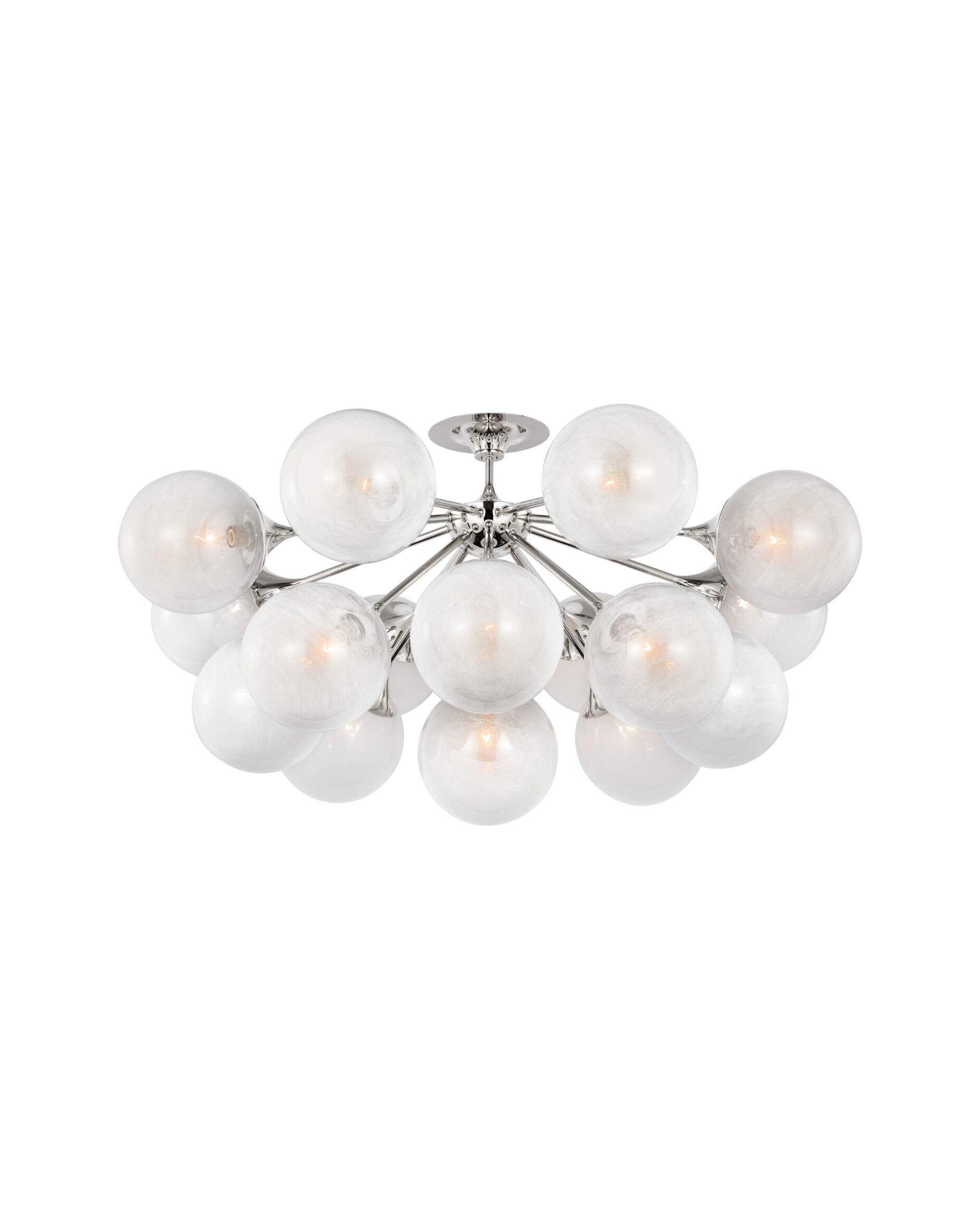 Cristol 43" plafond nickel