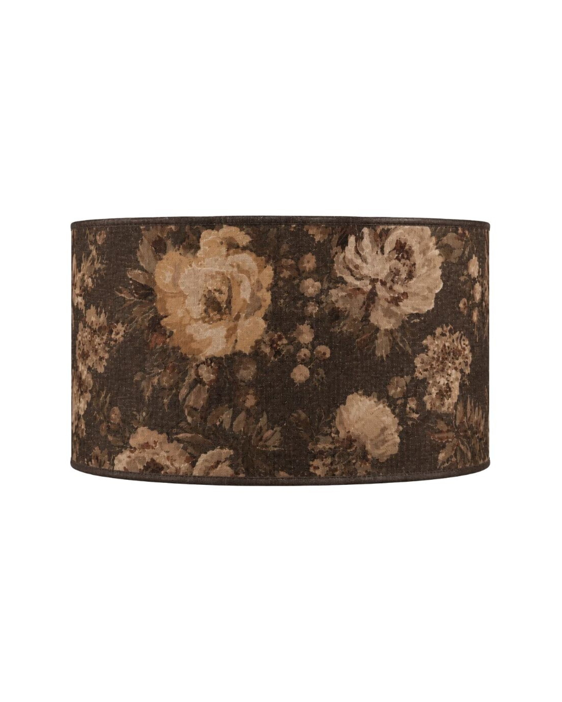 Cylinder lampshade rosehill brown