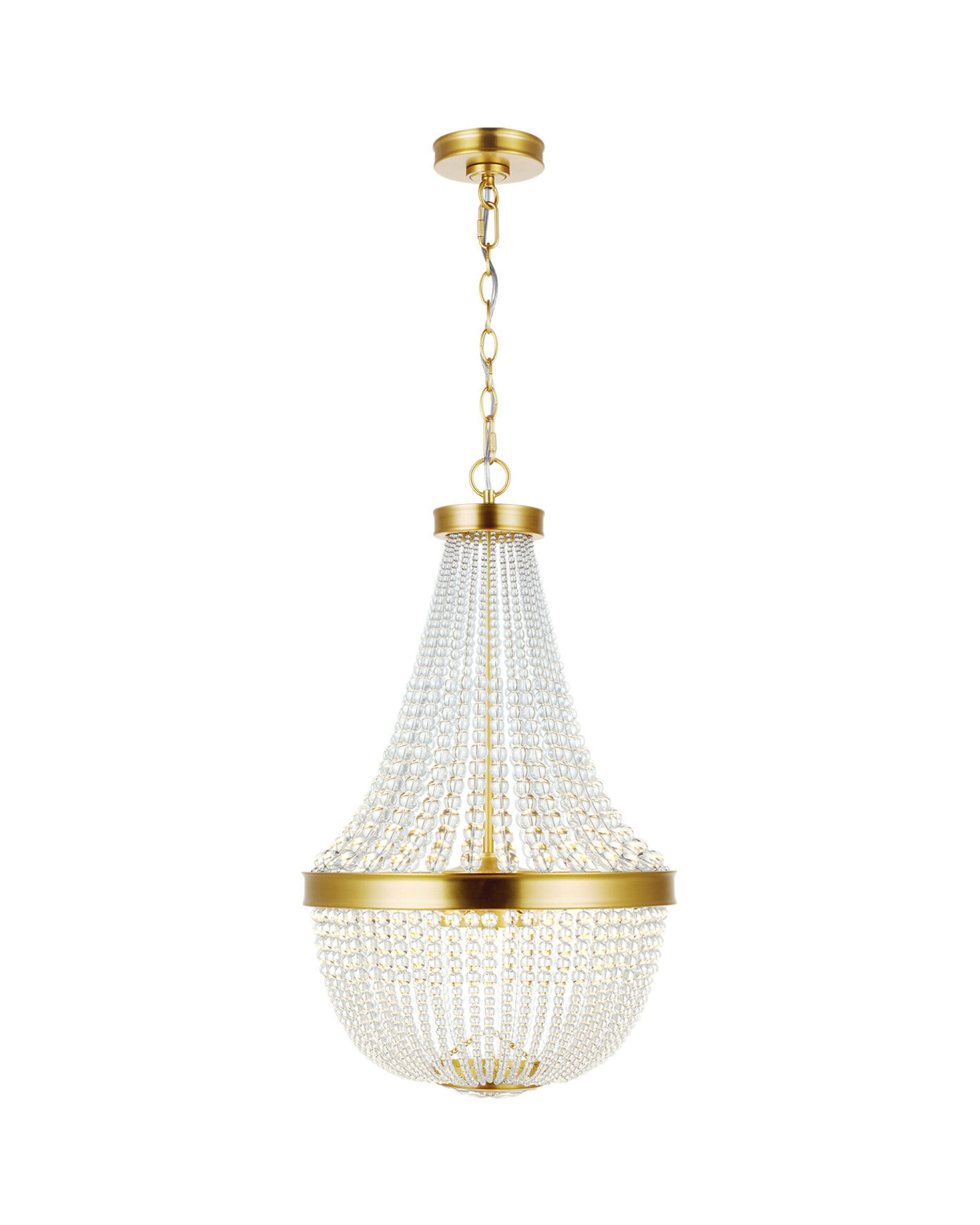 Summerhill kristallkrona mässing S