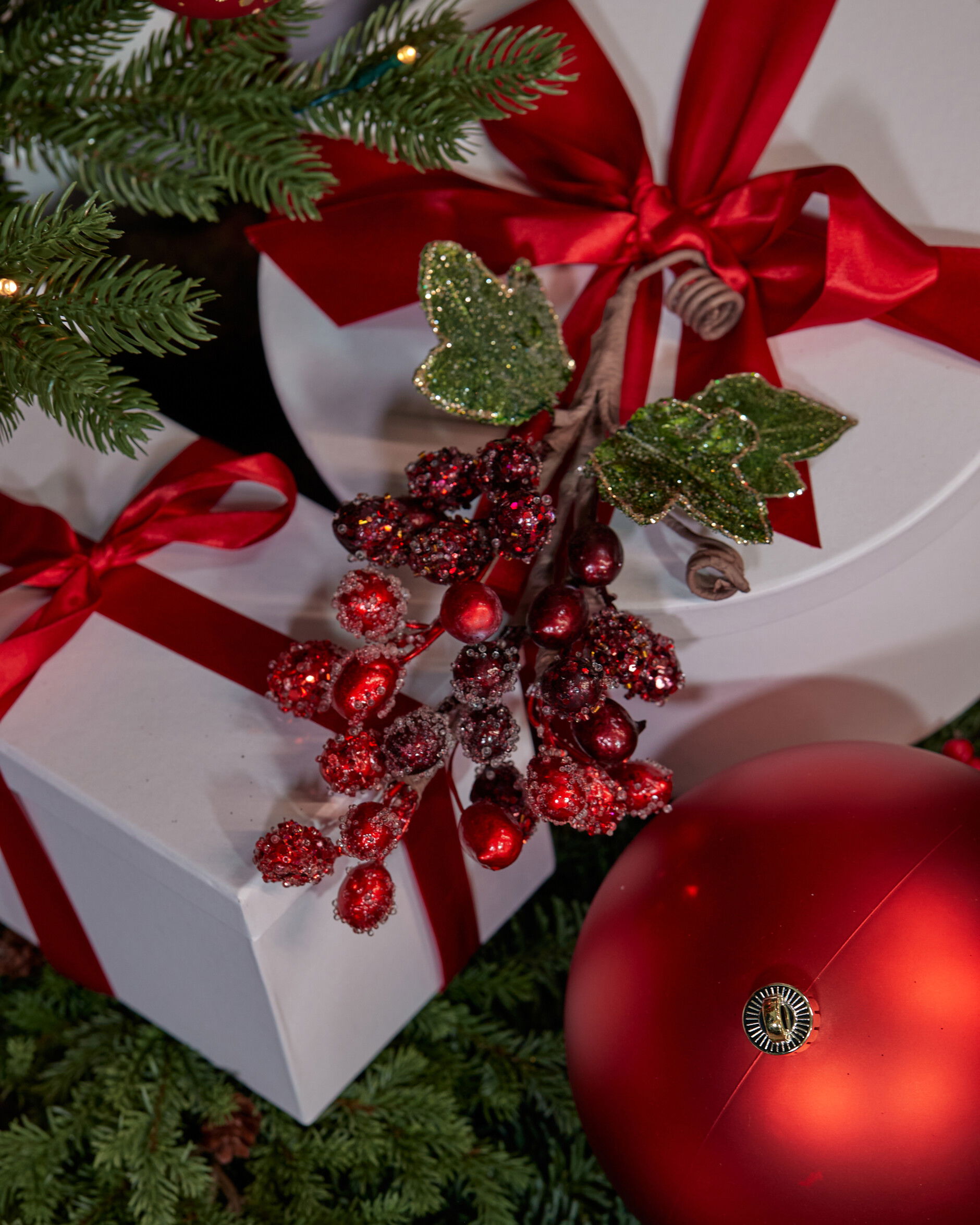 Grape decoratietak rood