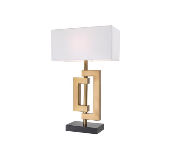 Antiek brons - Leroux table lamp brass