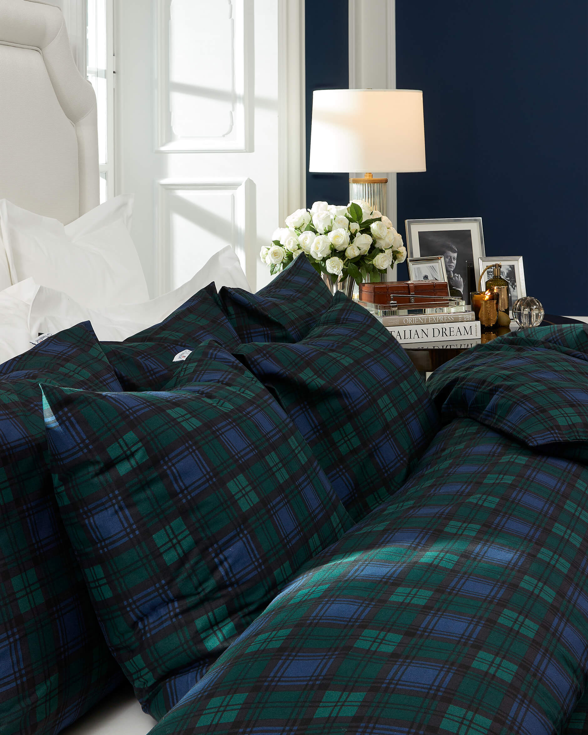 Gstaad påslakanset rutig