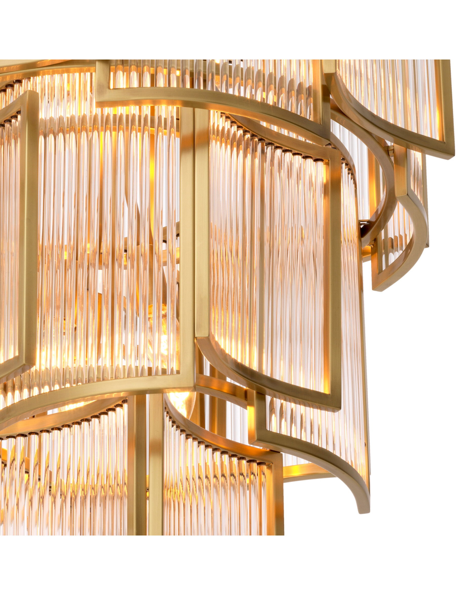 Jet Set takkrona antik mässing