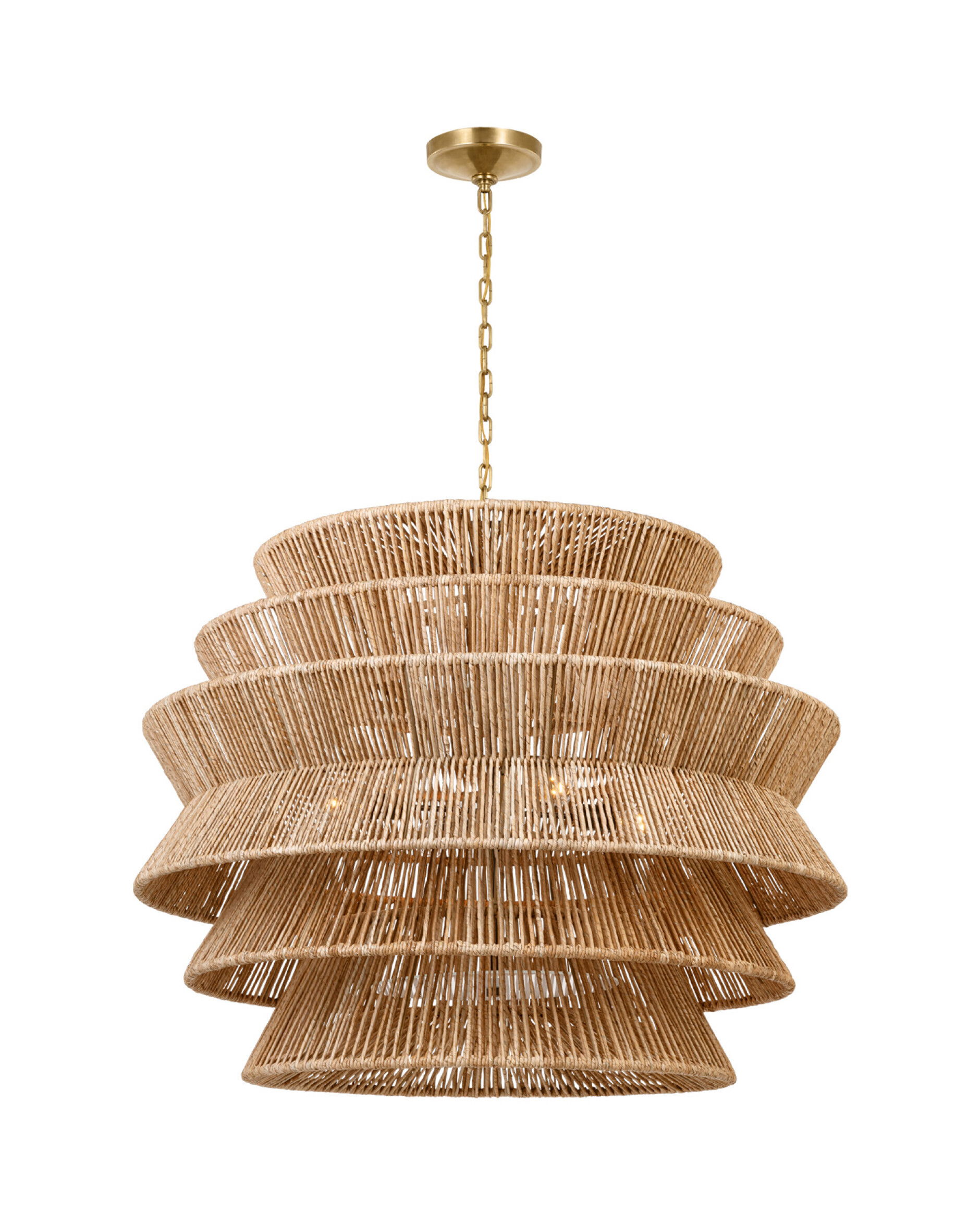 Antigua takkrona natural abaca XL