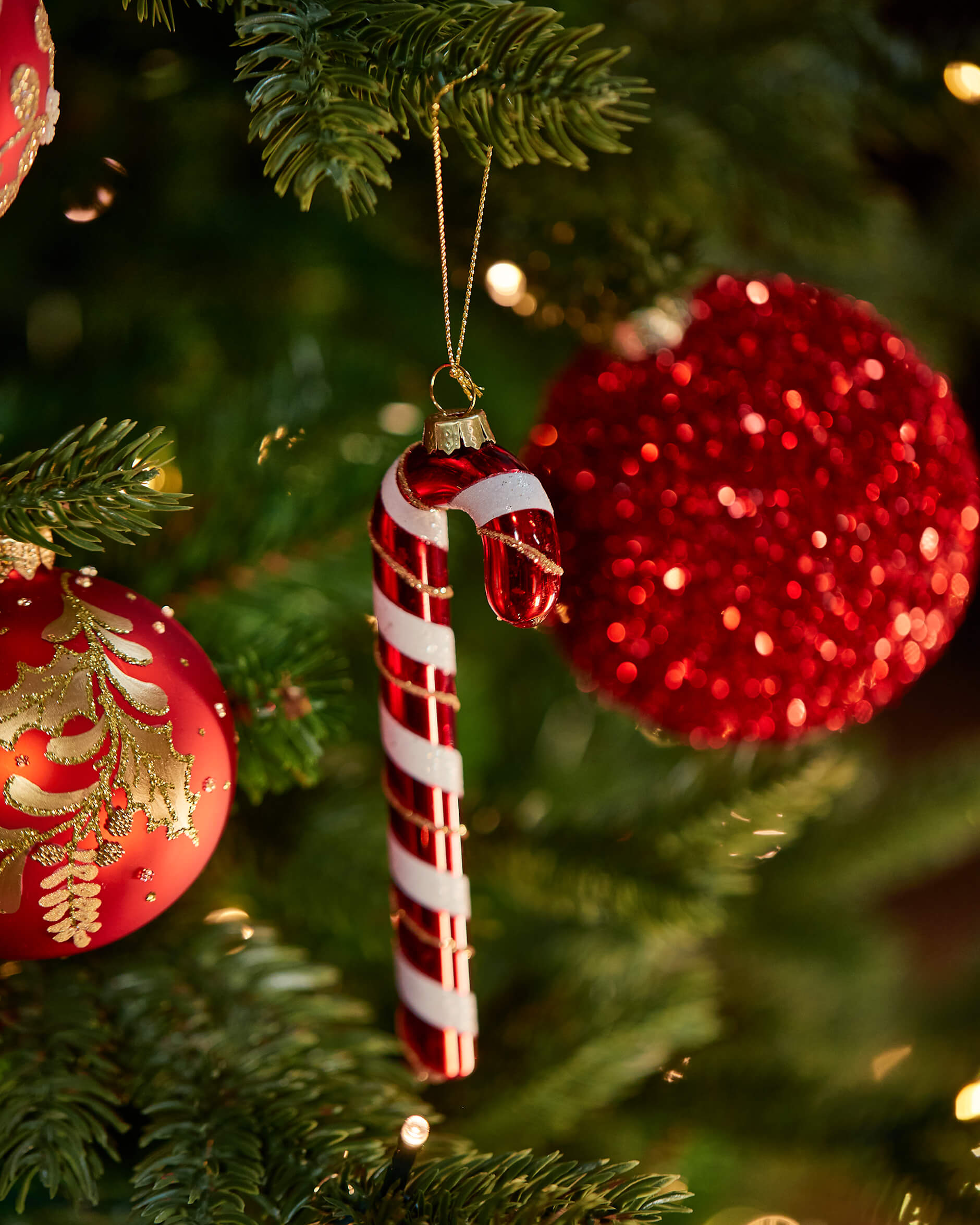 Poppy polkagriskäpp julgransdekoration