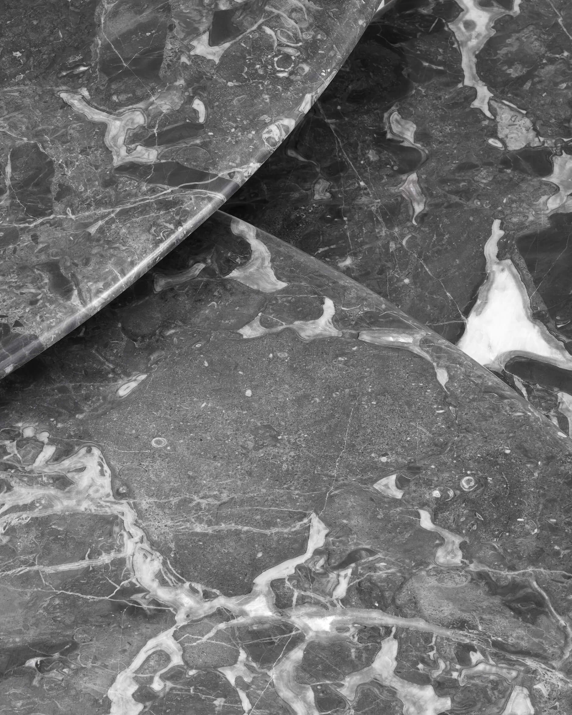 Reggioni satsbord grey marble 3-set