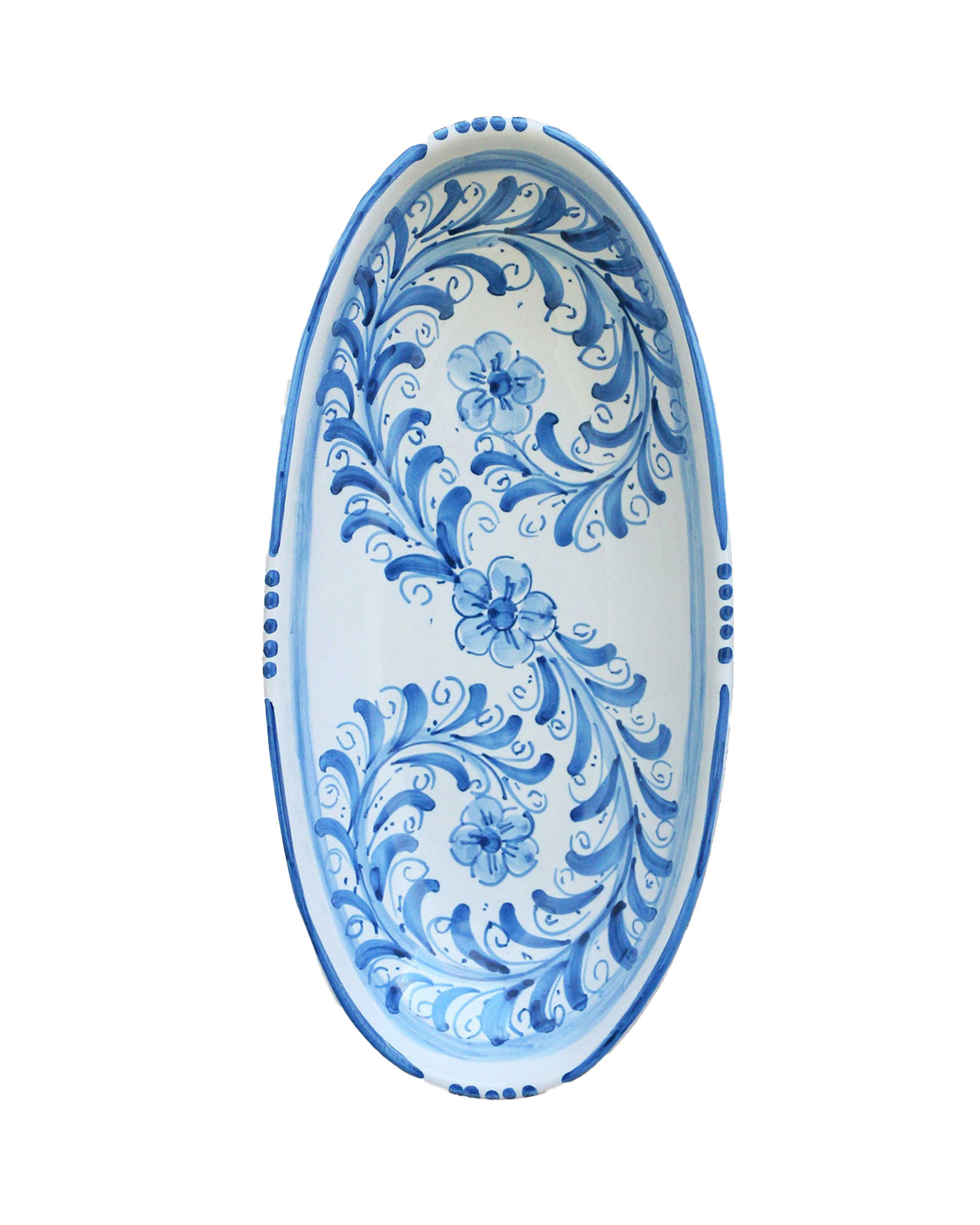 Siracusa blue serving platter