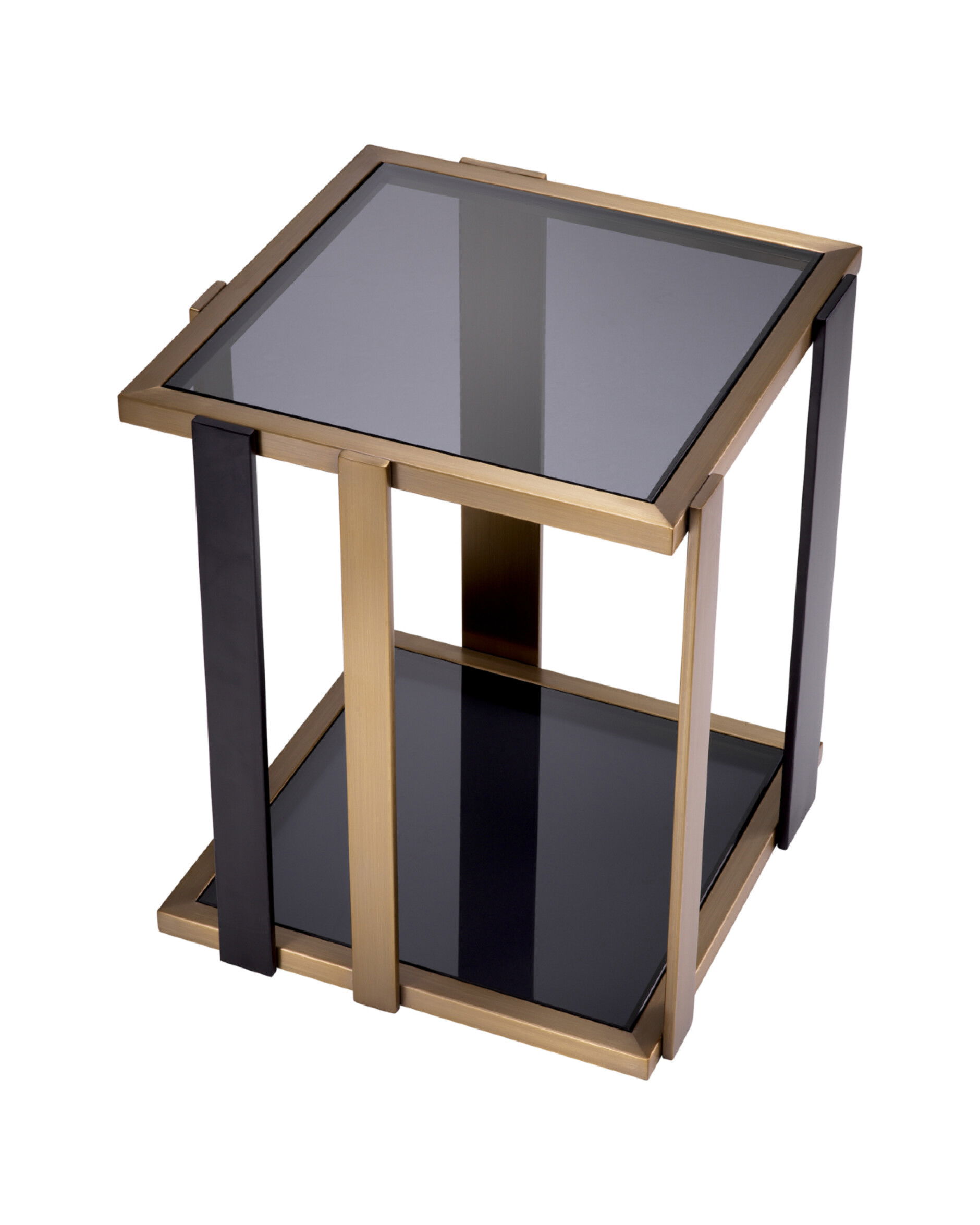 Clio sidobord borstad mässing