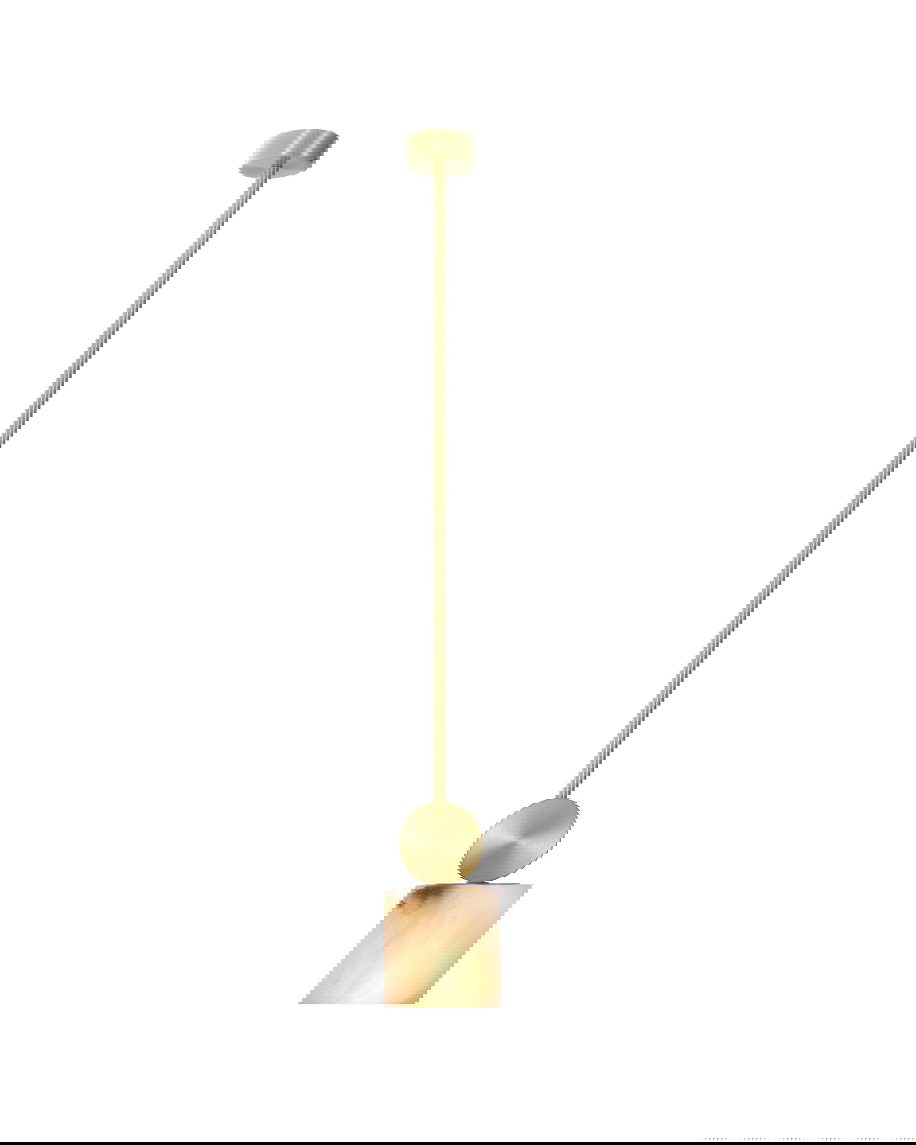 Etruscan taklampa mässing kvadrat