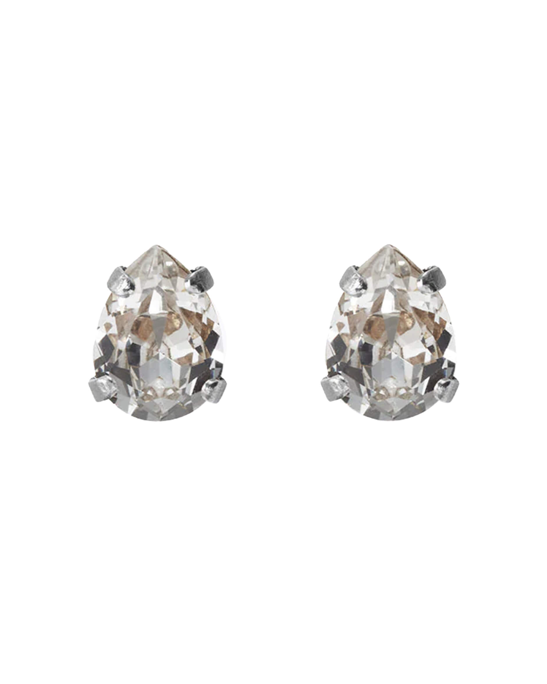 Super Petite Drop Stud örhängen crystal rhodium