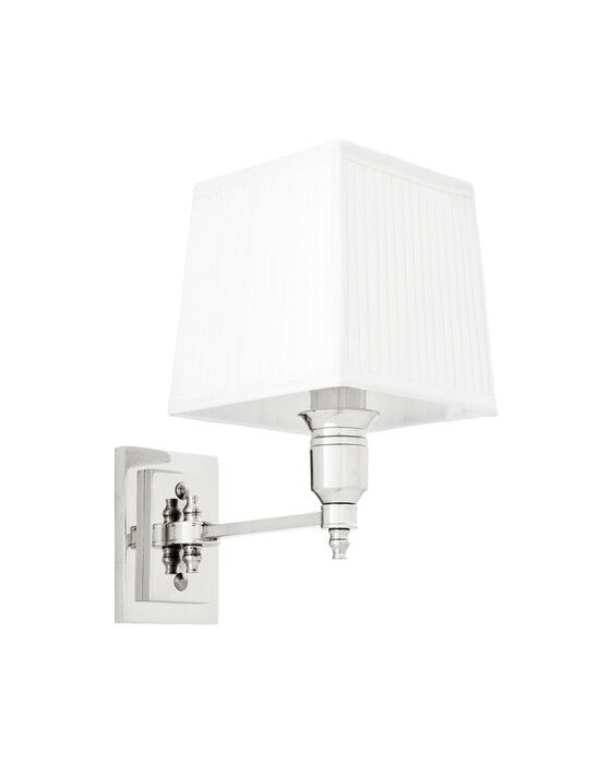 Lexington vägglampa nickel/vit