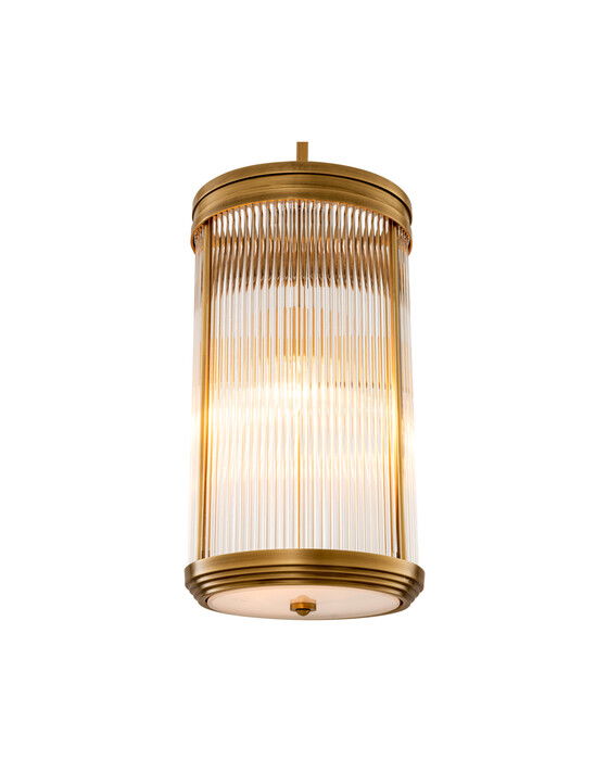 Rousseau taklampa antique brass