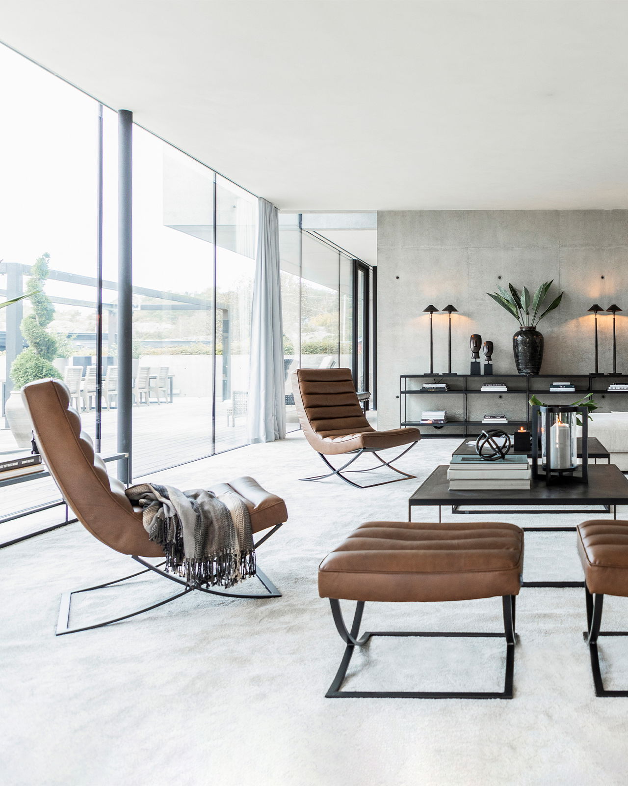 Brooks skinnfåtölj chocolate brown