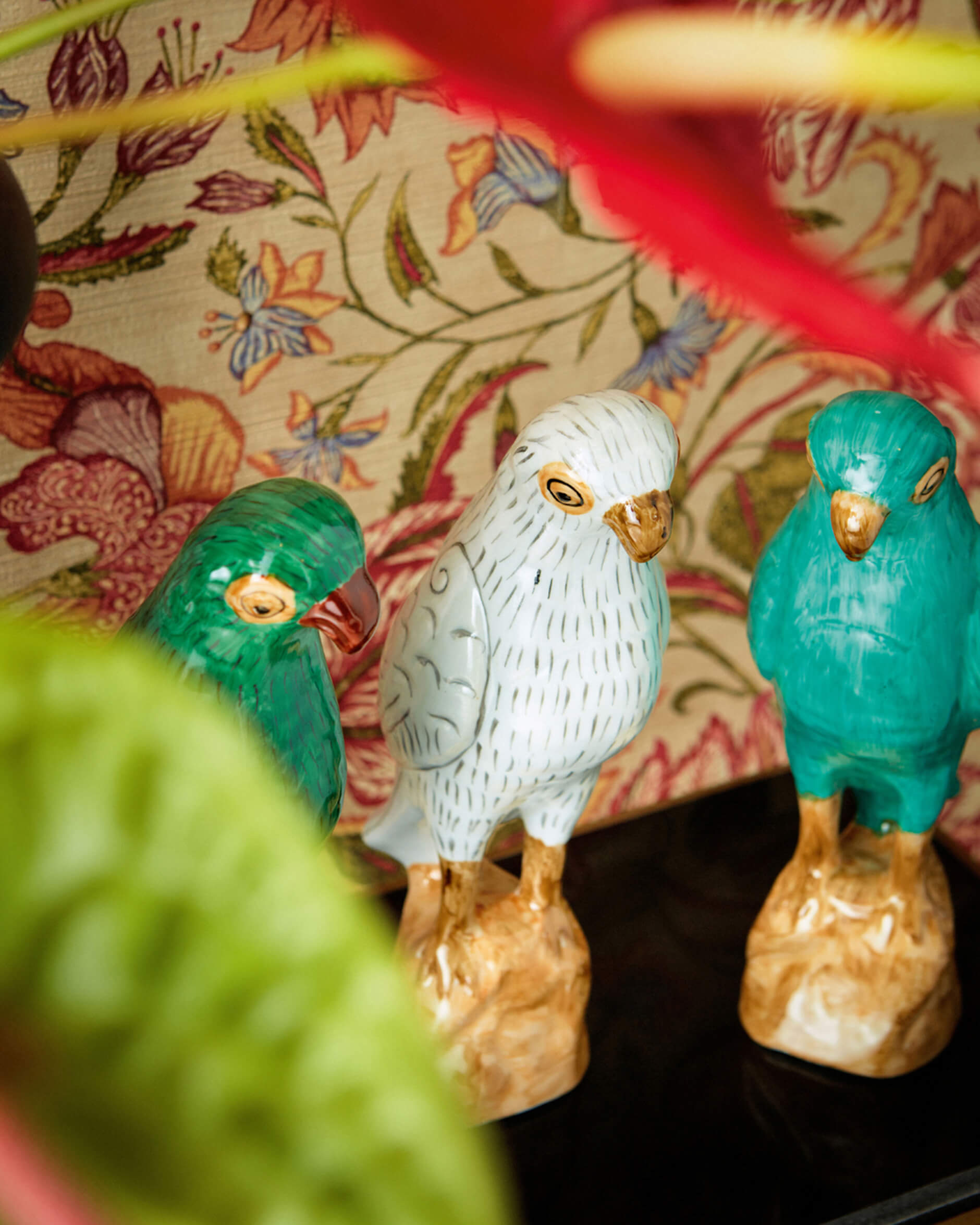 Parrot Figurine Turquoise