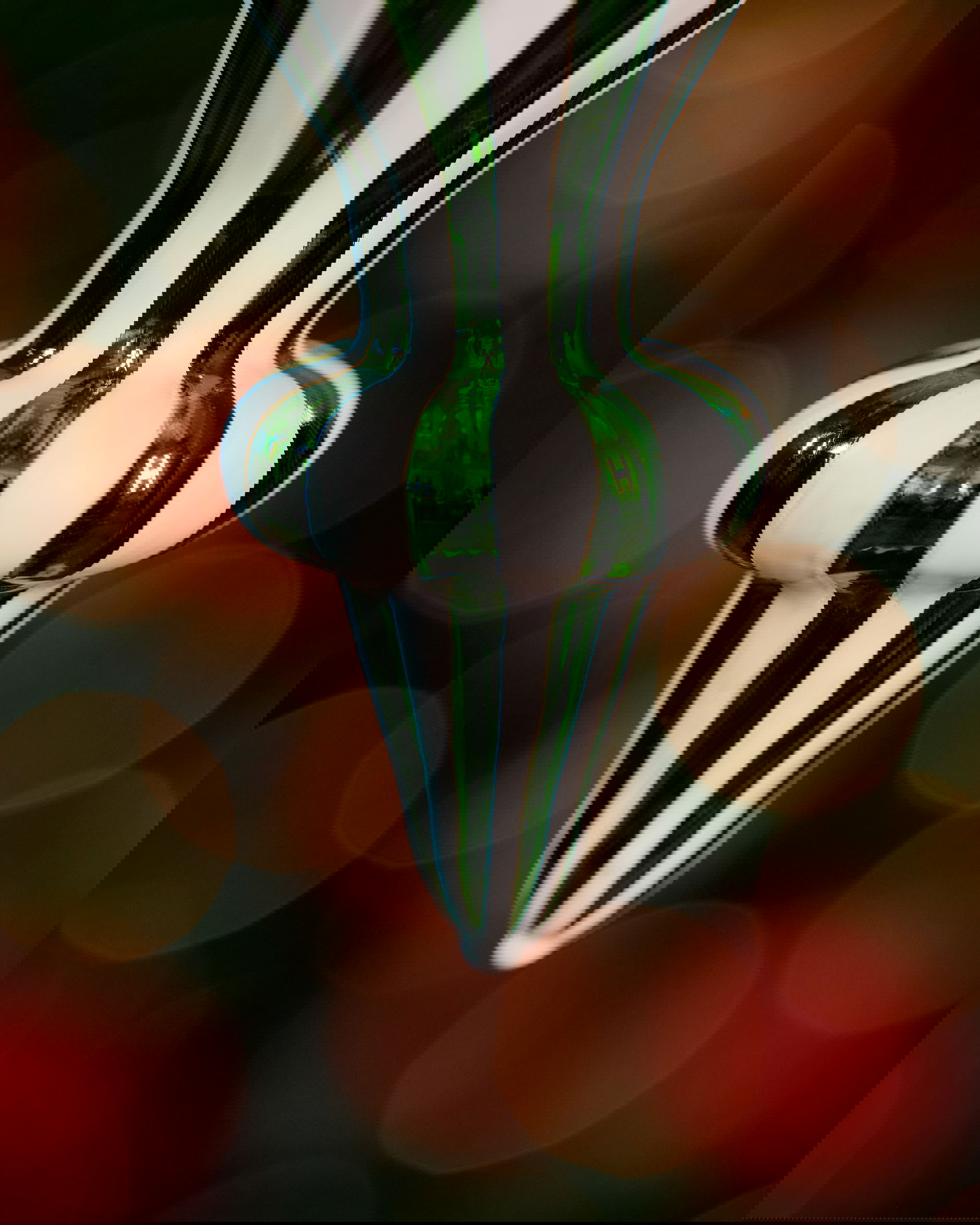 Spire Stag kerstboomversiering groen/wit