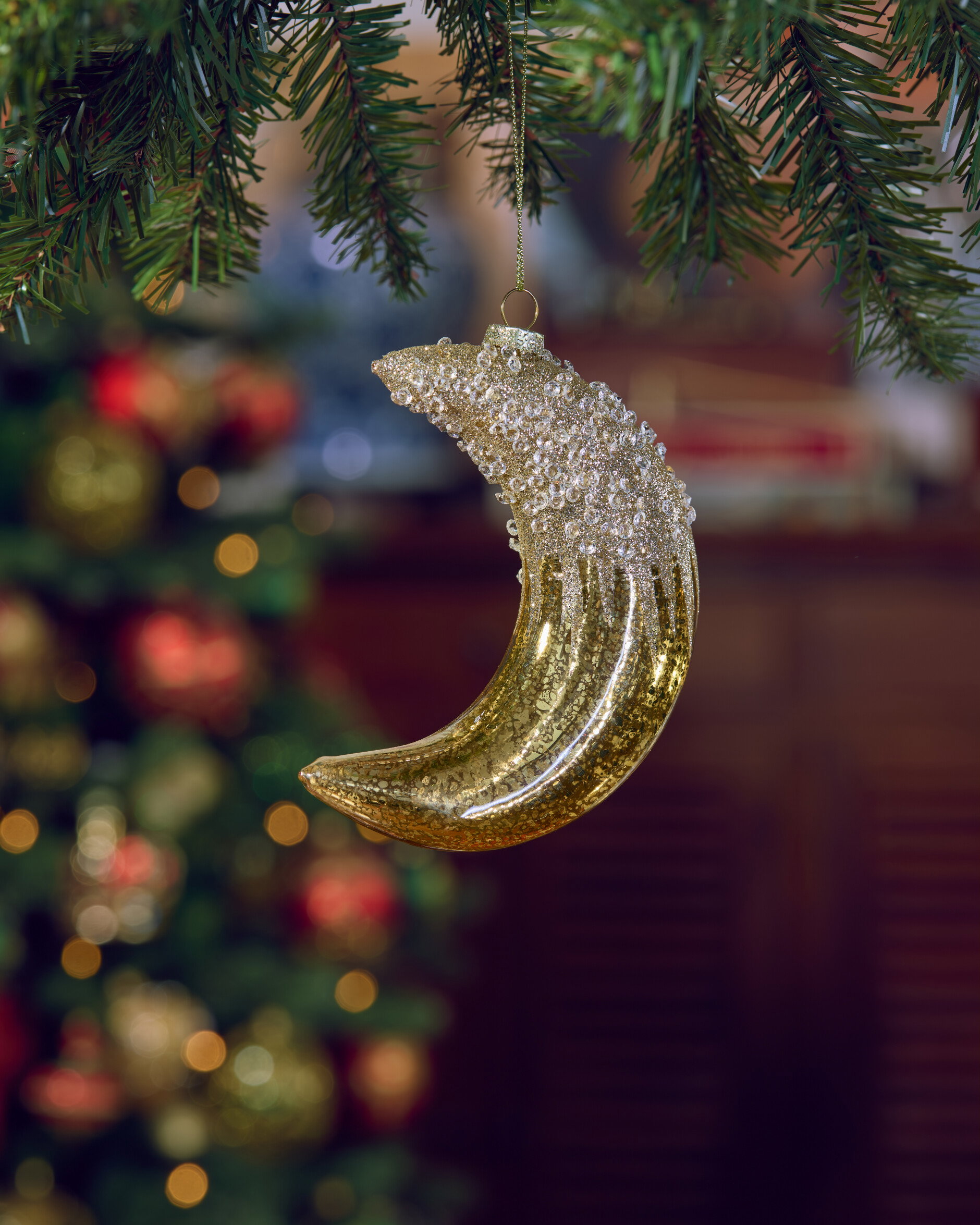 Lune Mond Weihnachtsbaumschmuck