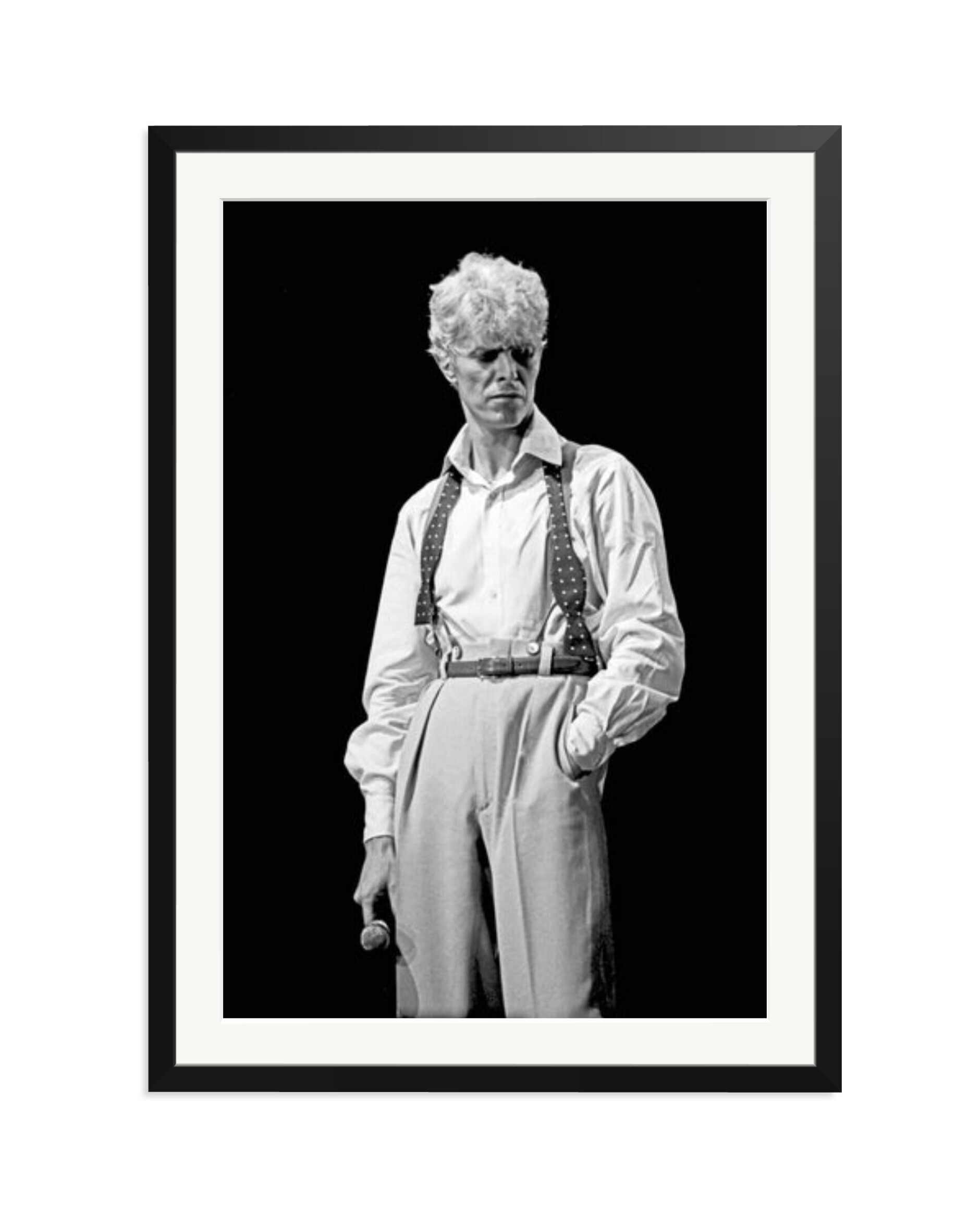 David Bowie 1983 Black and White Black / XXL