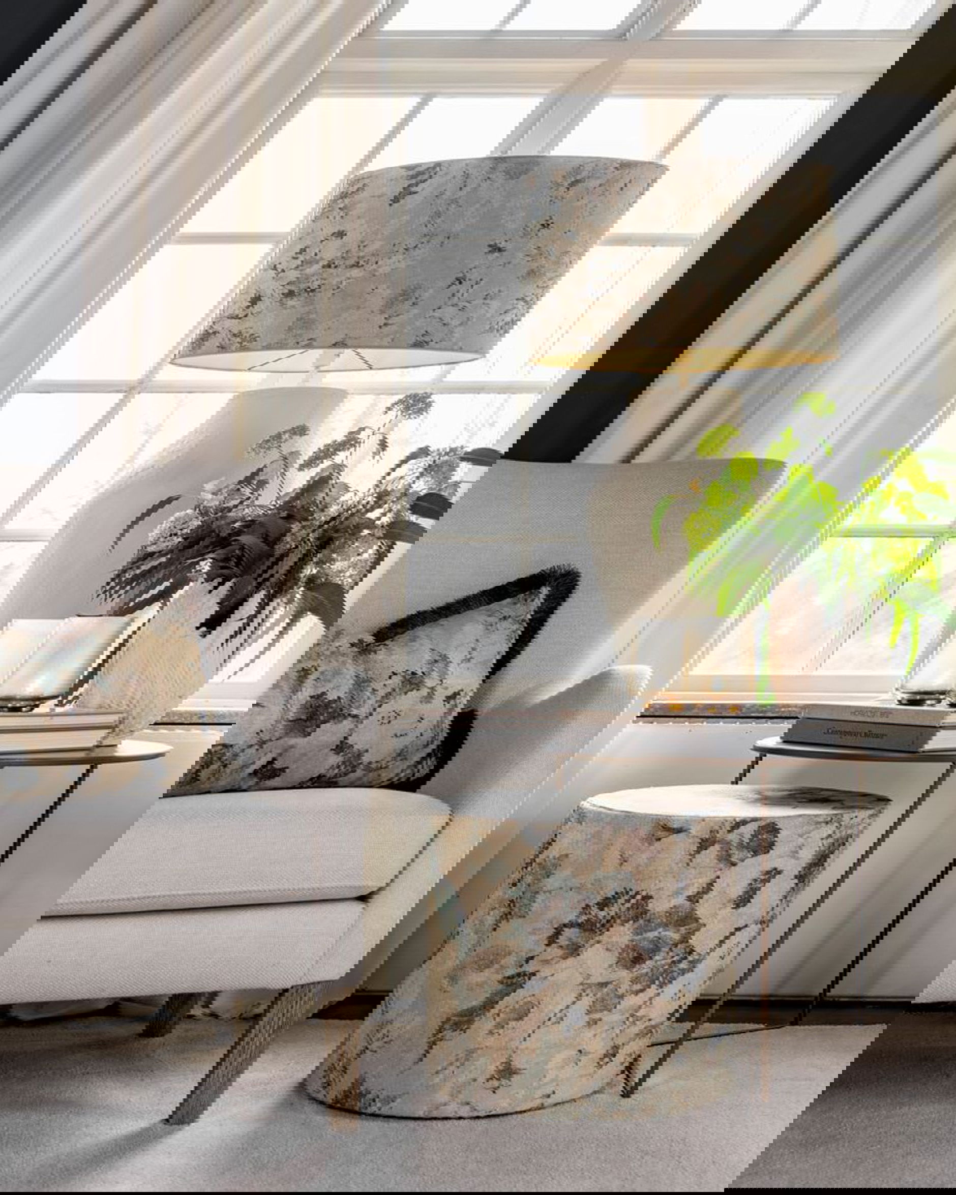 Rosewood putetrekk frynser blue flower