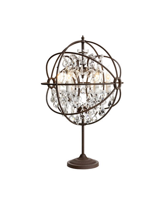 Rome bordslampa rust / crystal